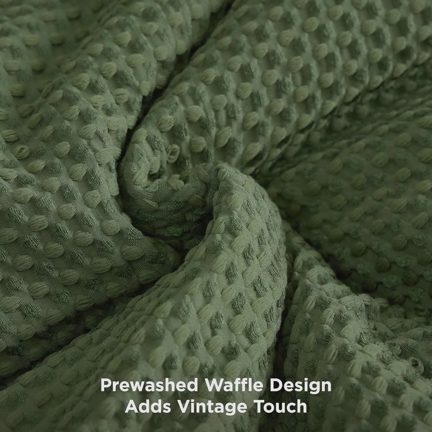 Classic Waffle Weave Comforter Set