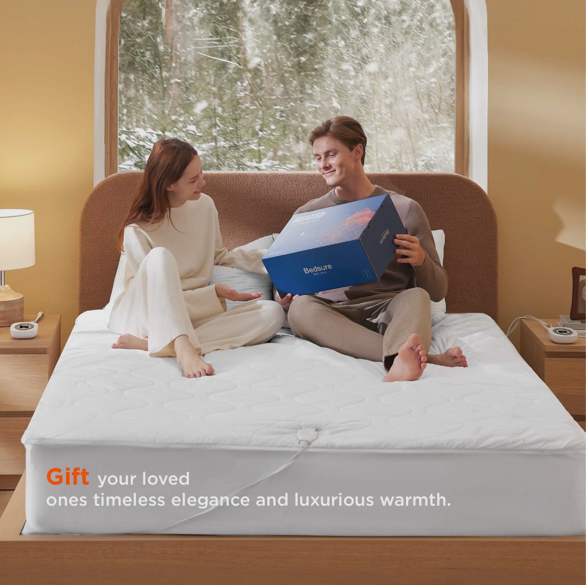 Waterproof Heated Mattress Pad with Cotton Cover