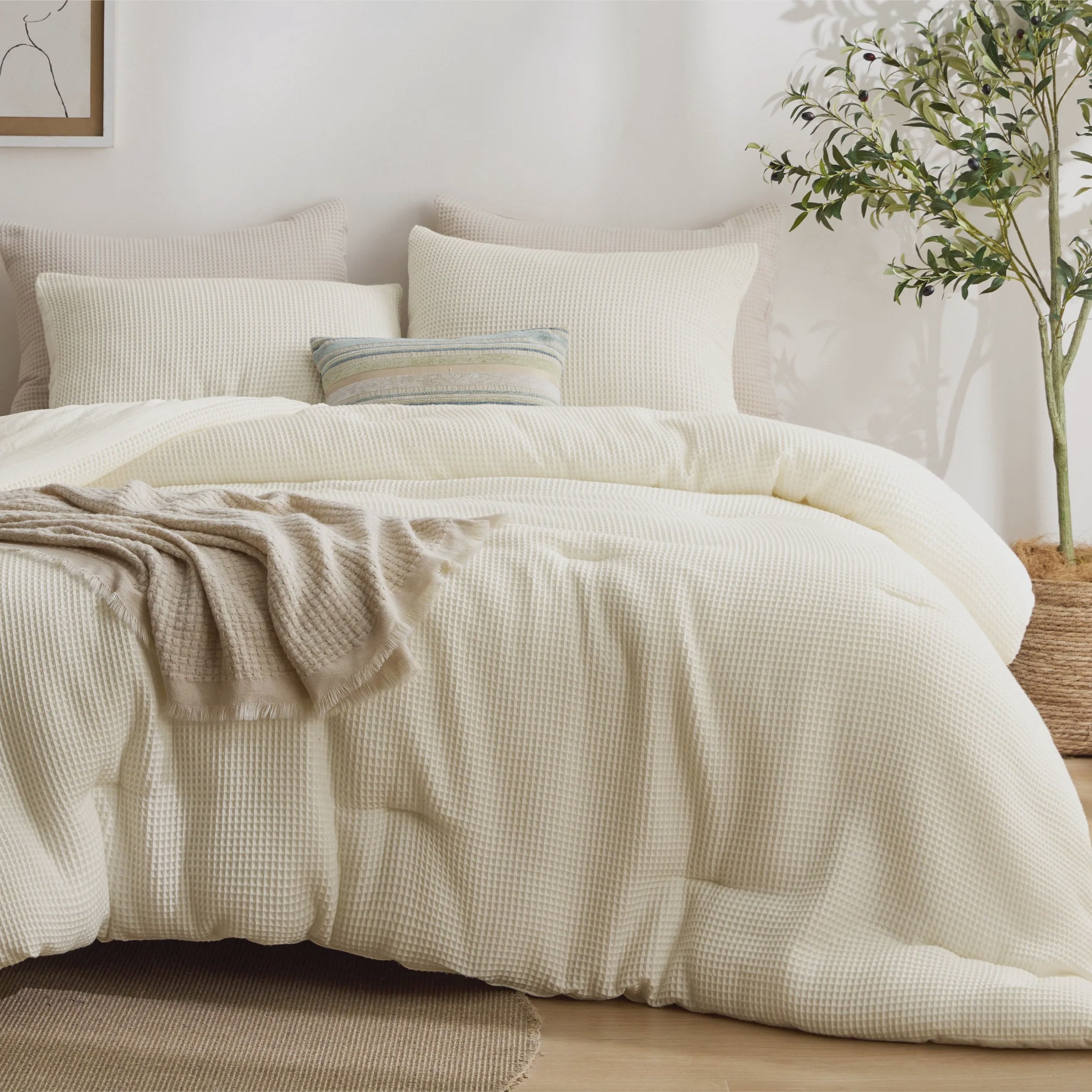 Classic Waffle Comforter Set