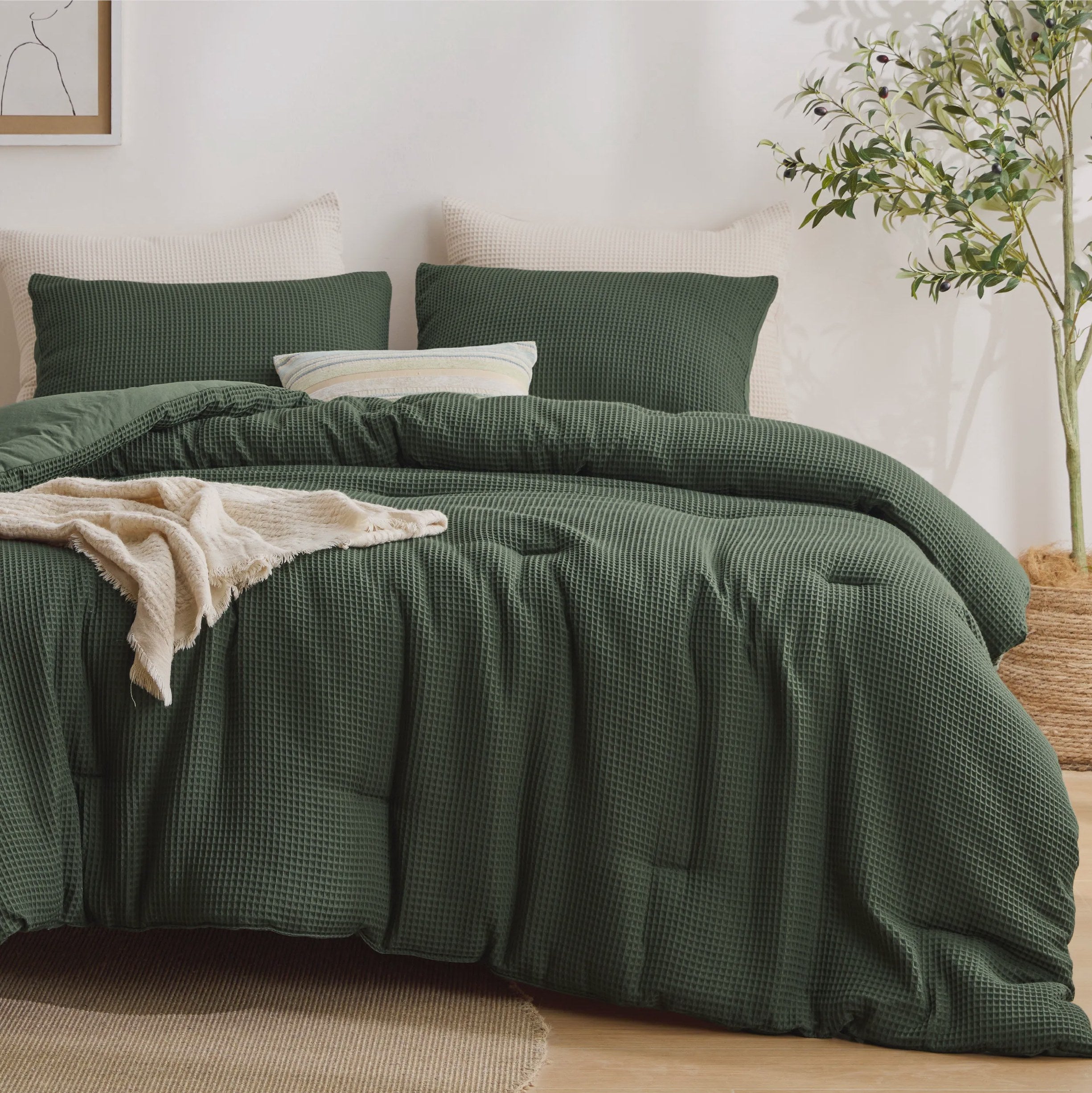Classic Waffle Comforter Set