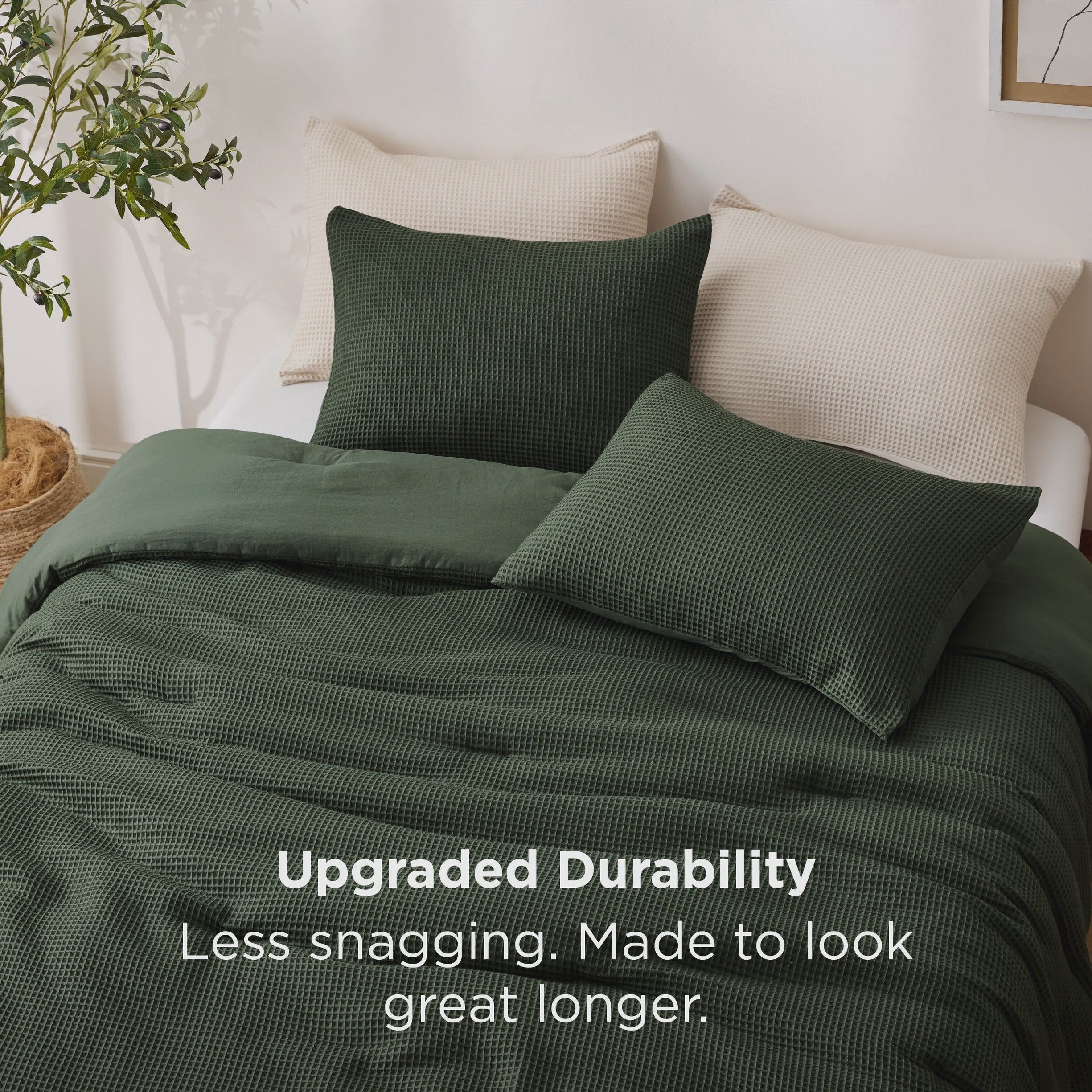 Classic Waffle Comforter Set
