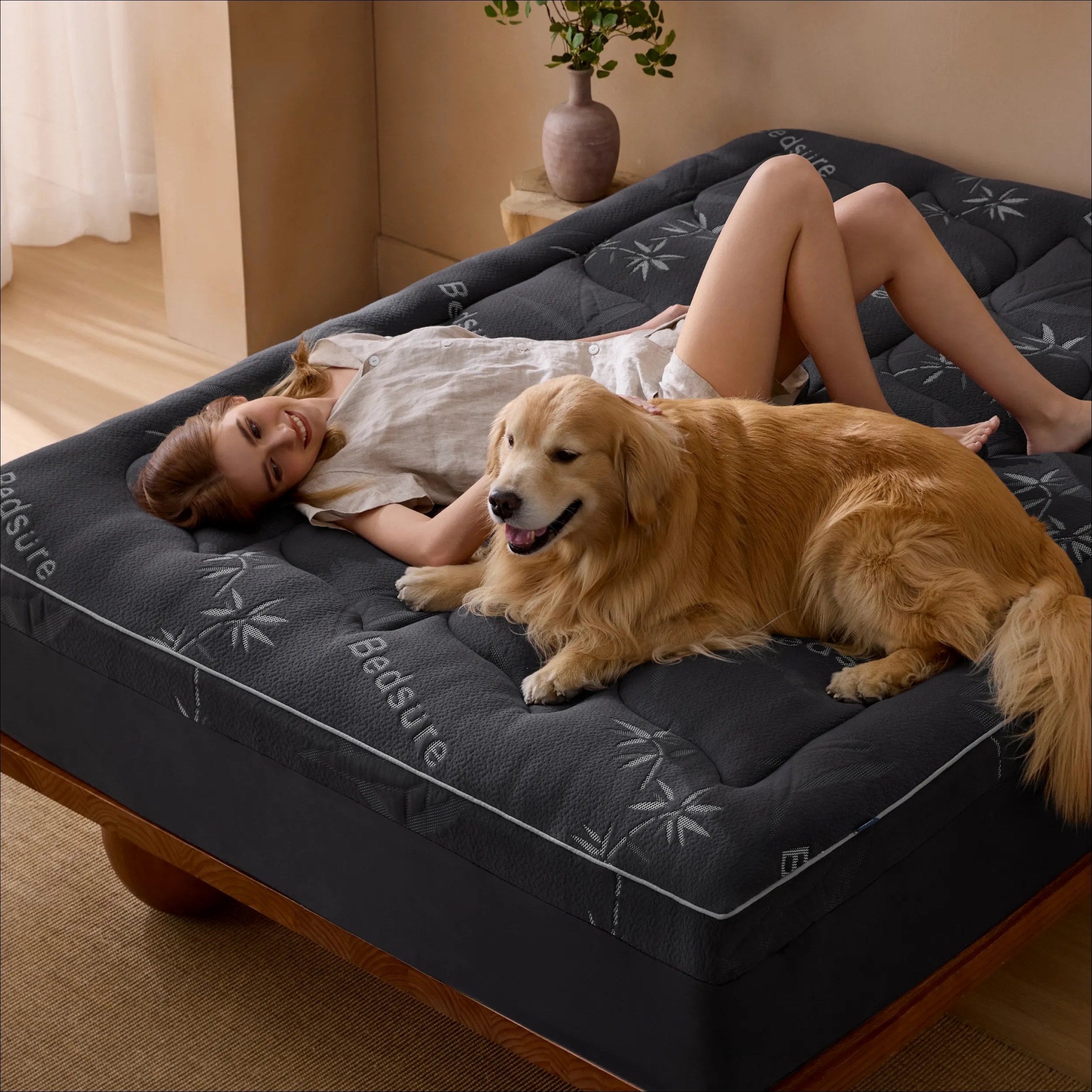 Rayon from Bamboo Blend Mattress Topper