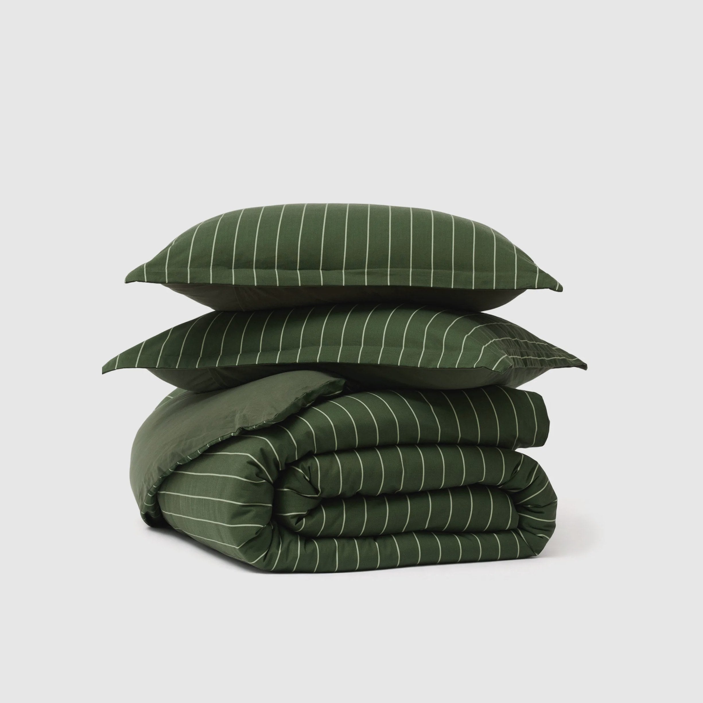 Striped Washed Cotton Duvet Cover Set