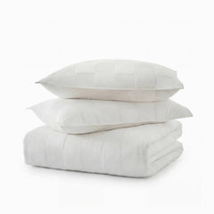 Cotton Checkered Quilt Set