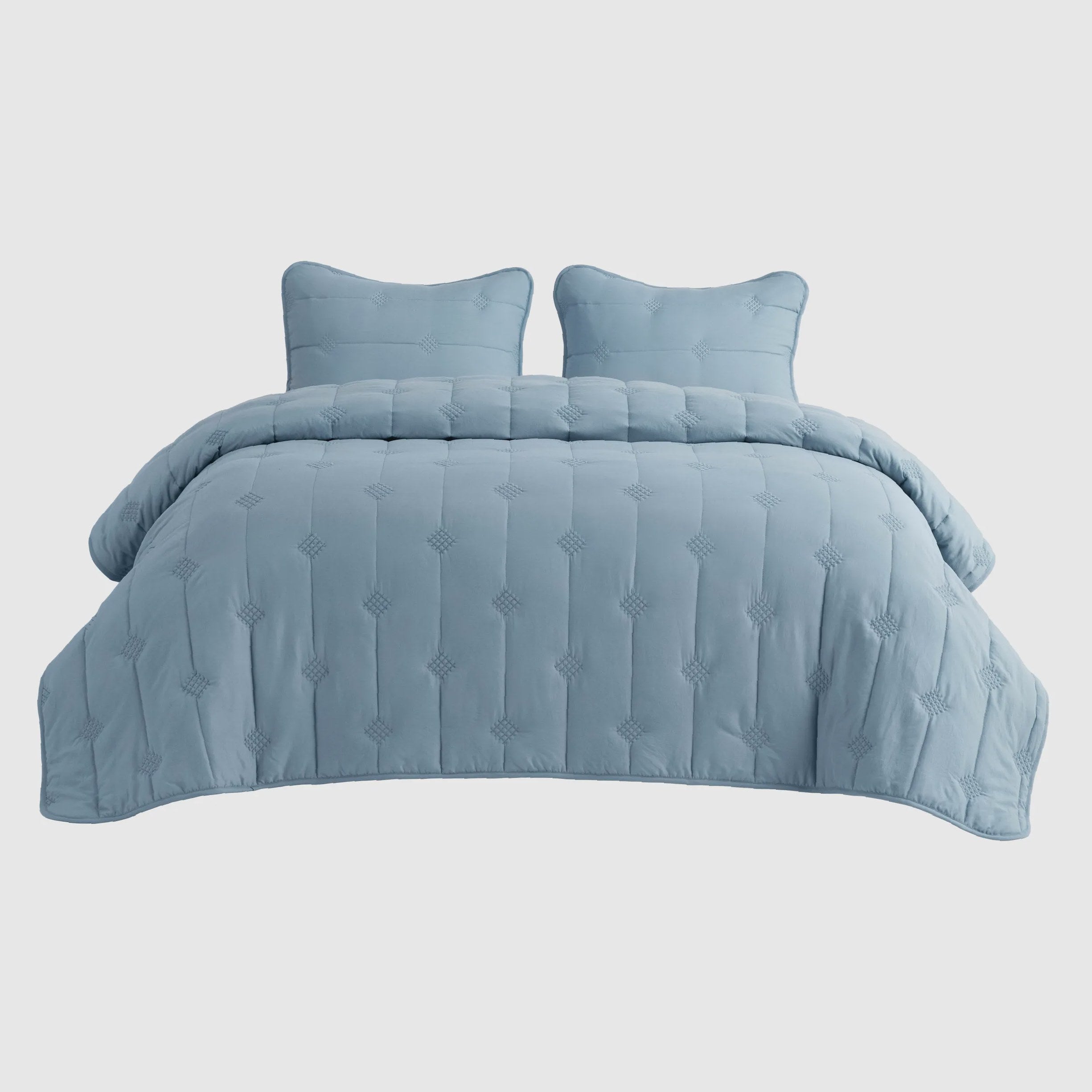 Prewashed Diamond Quilt Set