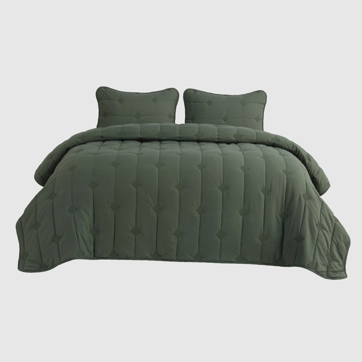 Prewashed Diamond Quilt Set
