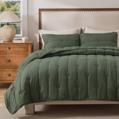 Prewashed Diamond Quilt Set