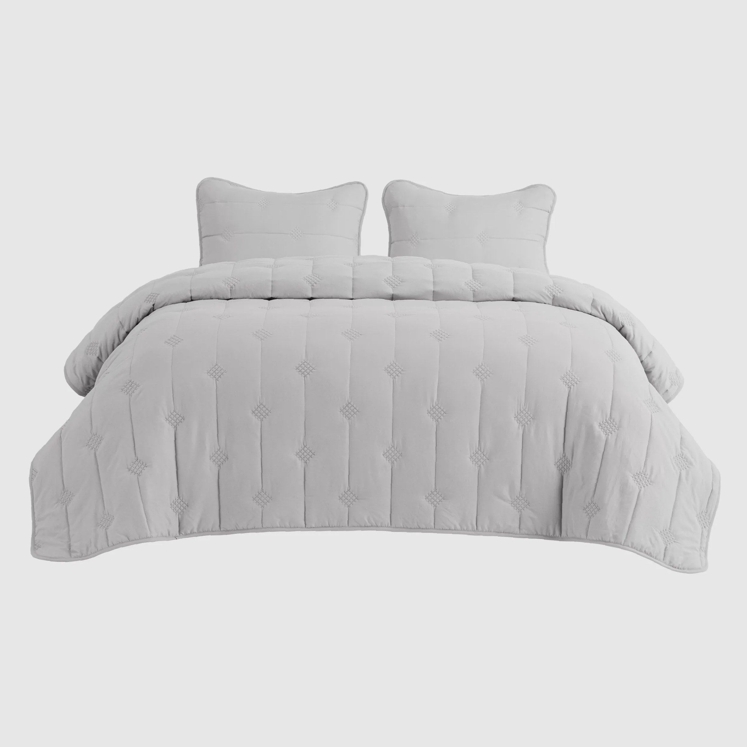 Prewashed Diamond Quilt Set