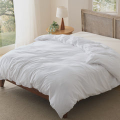 Prewashed Microfiber Duvet Cover with Cotton-Like Feel