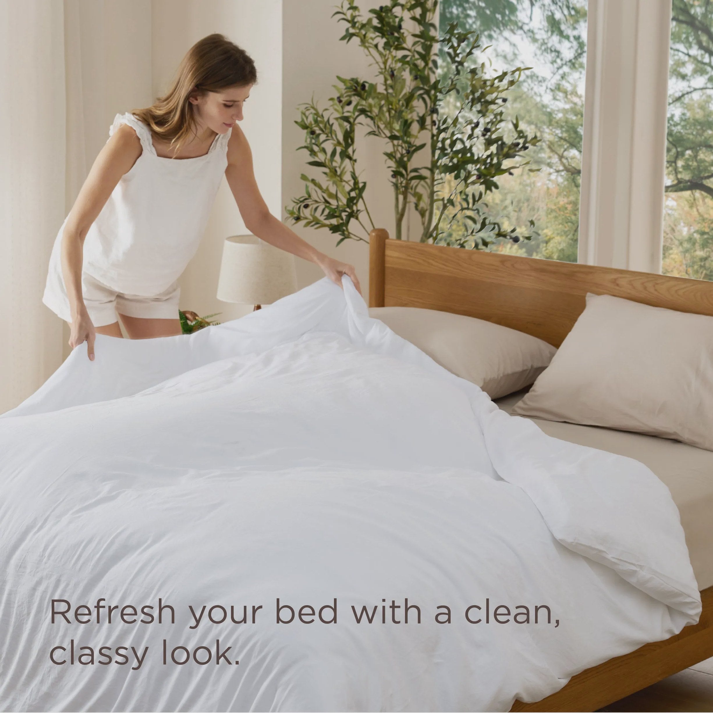 Prewashed Microfiber Duvet Cover with Cotton-Like Feel