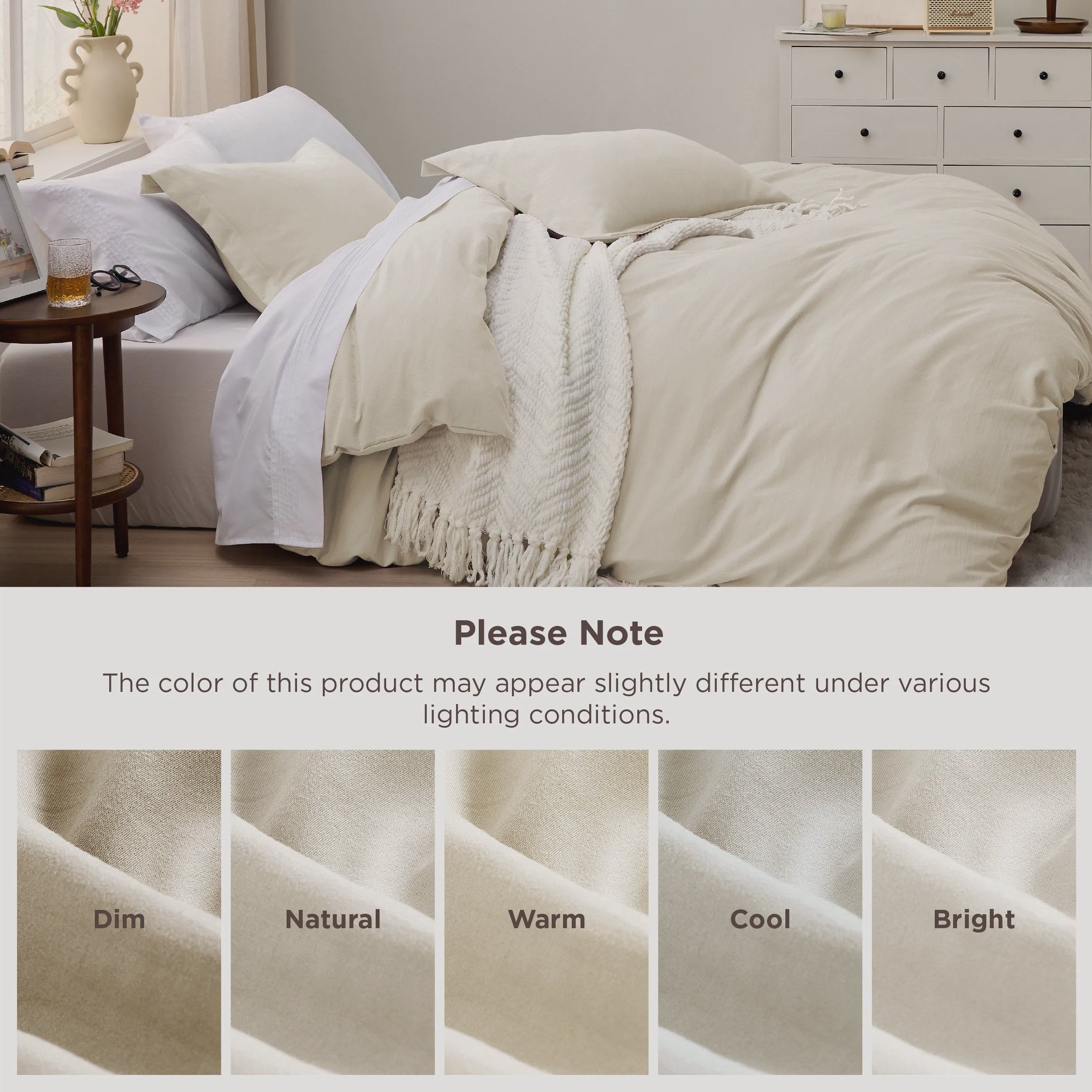 Prewashed Microfiber Duvet Cover with Cotton-Like Feel