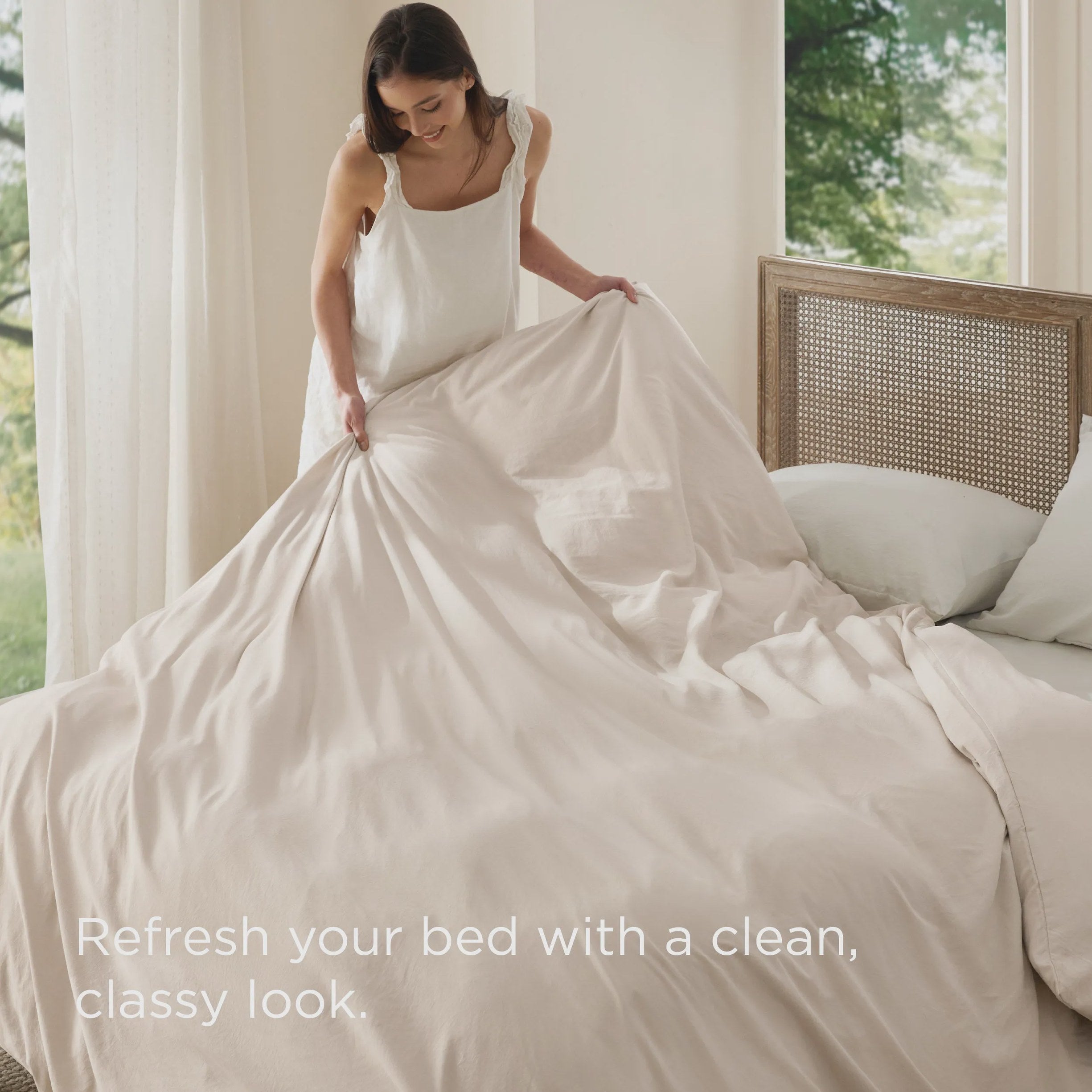 Prewashed Microfiber Duvet Cover with Cotton-Like Feel