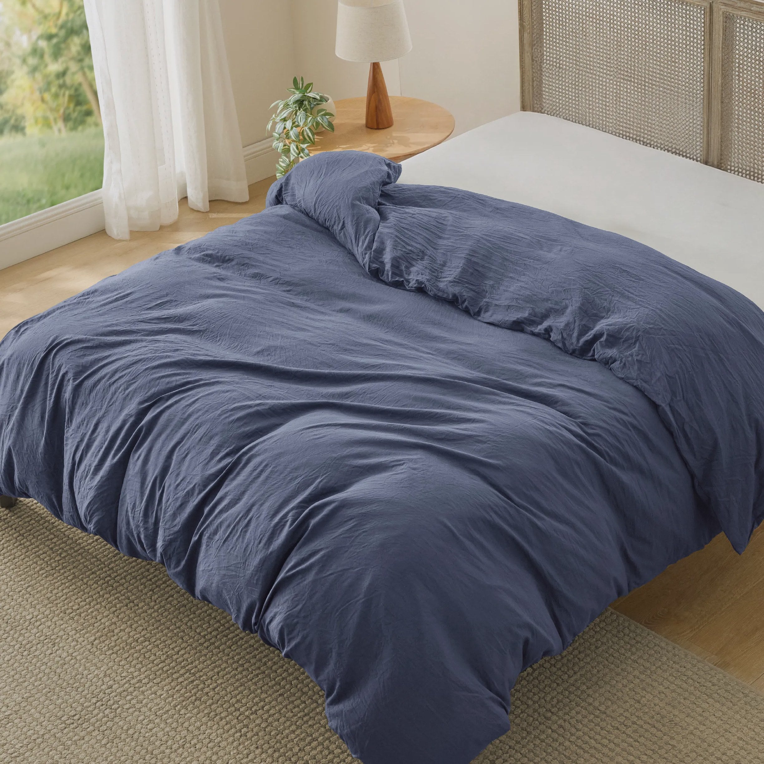 Prewashed Microfiber Duvet Cover with Cotton-Like Feel