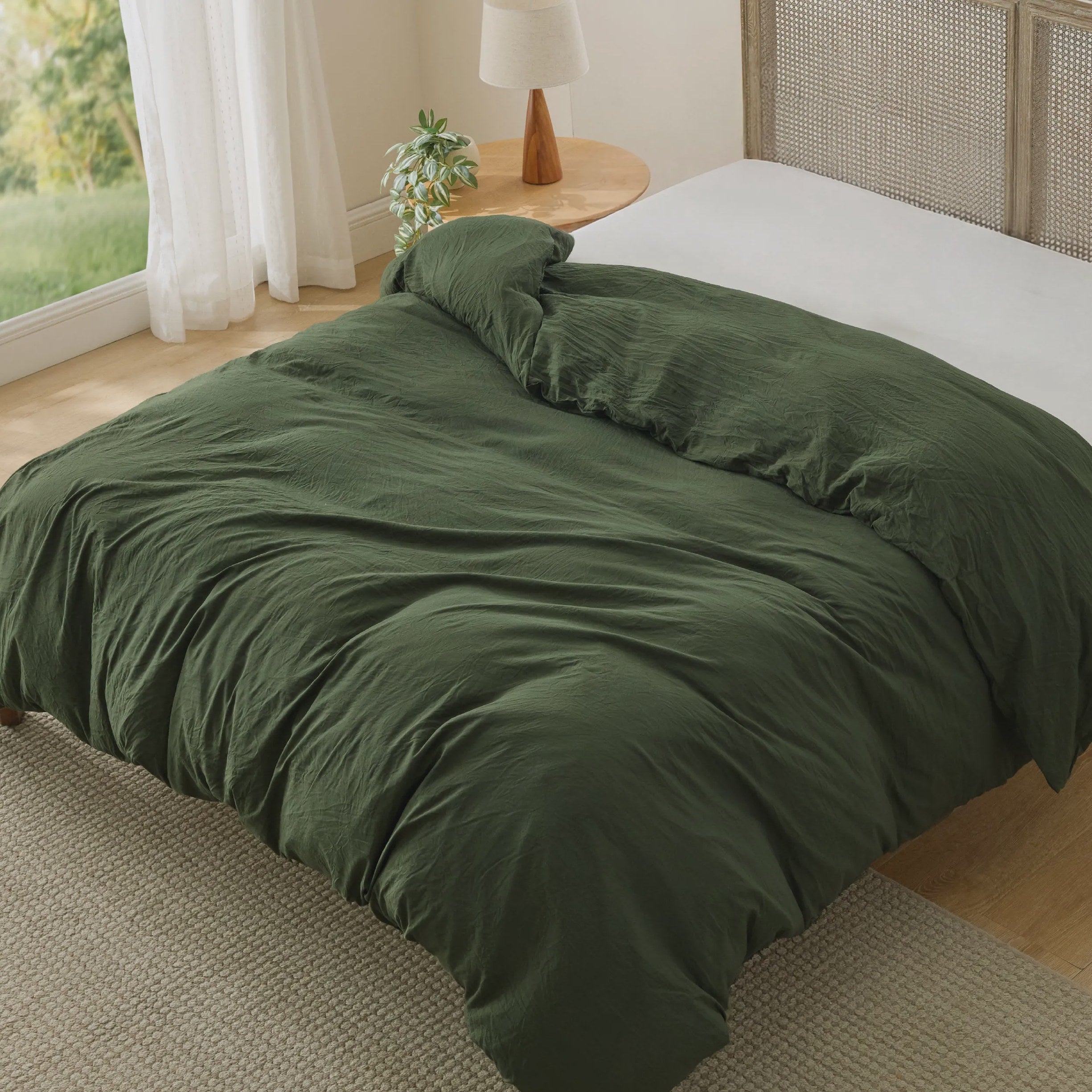 Prewashed Microfiber Duvet Cover with Cotton-Like Feel