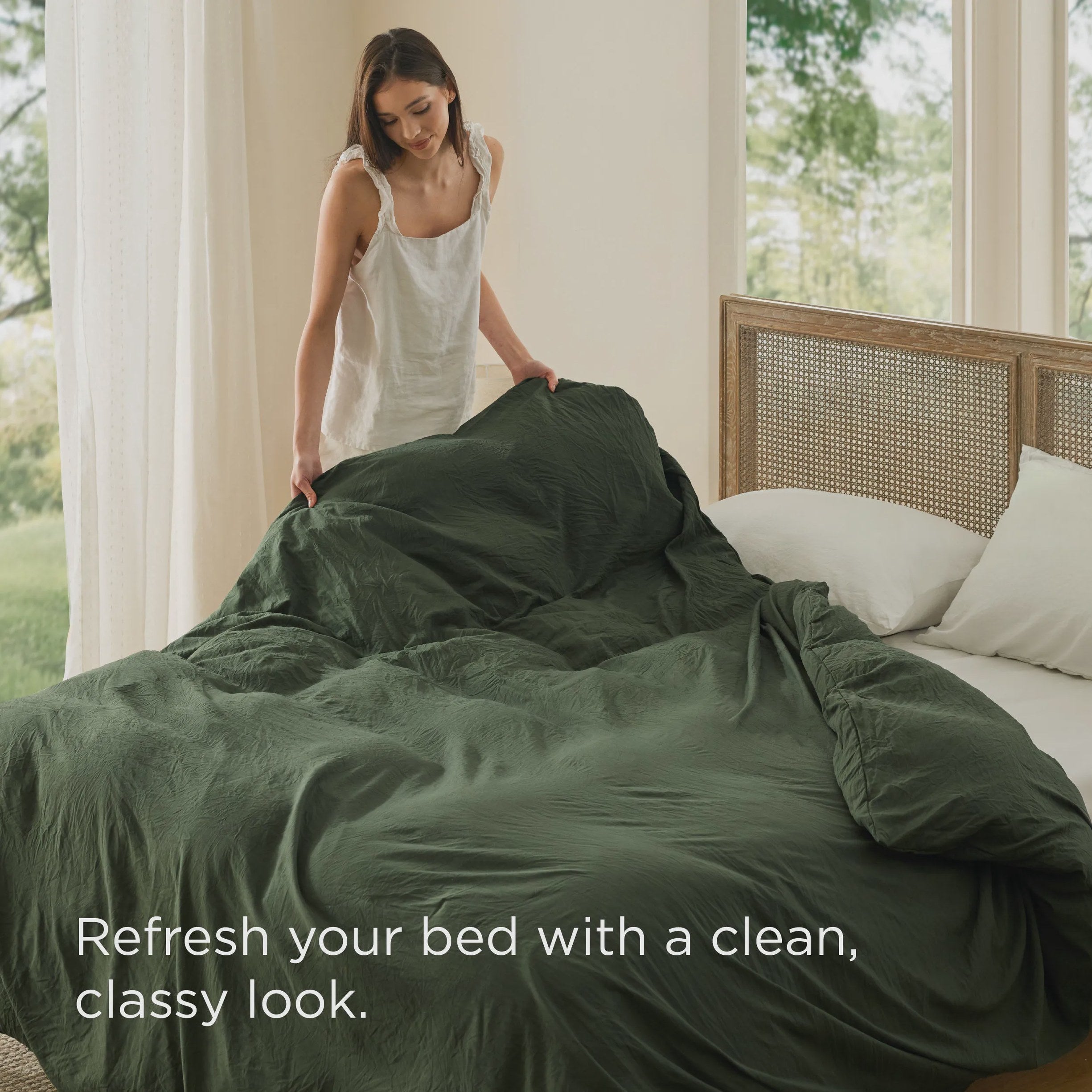 Prewashed Microfiber Duvet Cover with Cotton-Like Feel