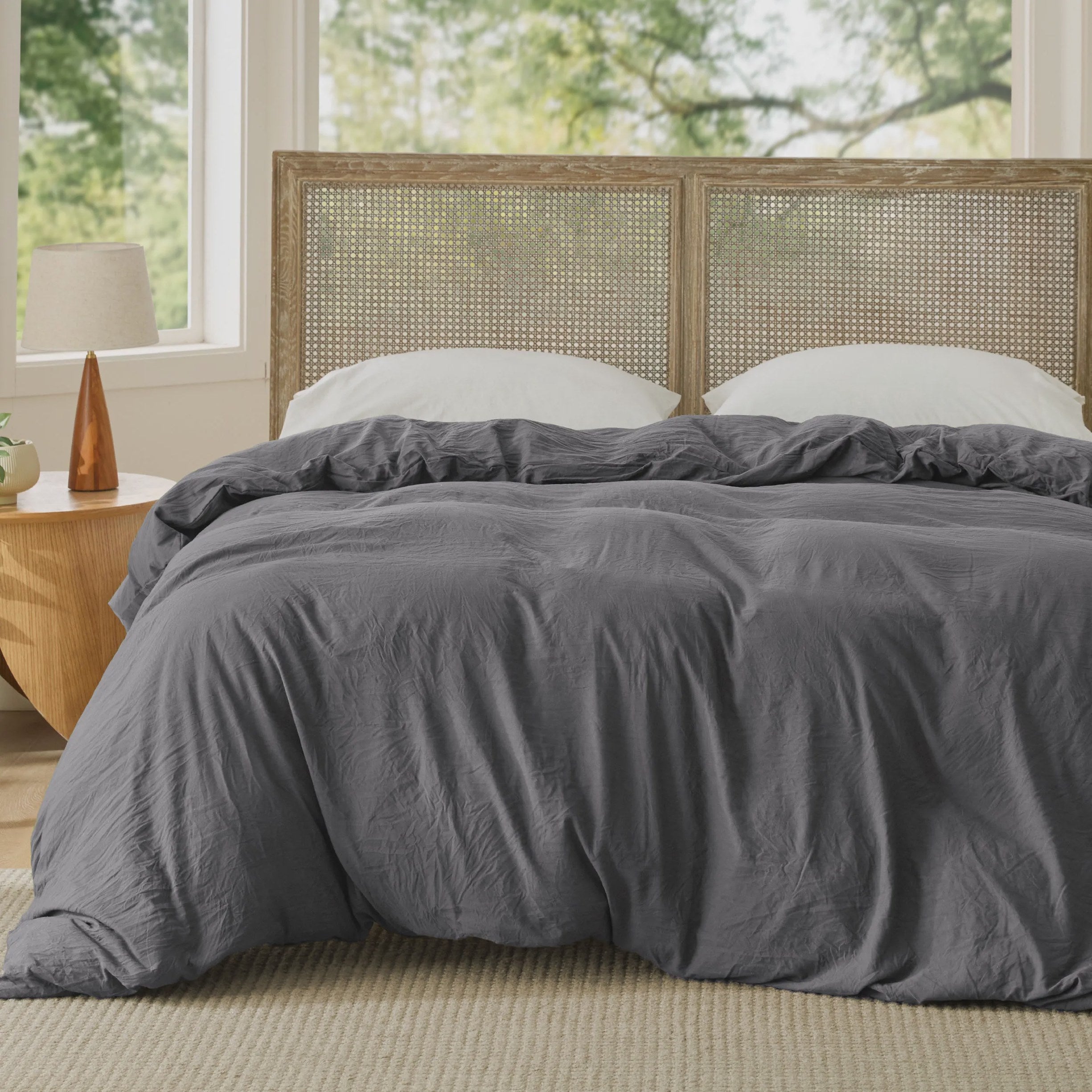 Prewashed Microfiber Duvet Cover with Cotton-Like Feel