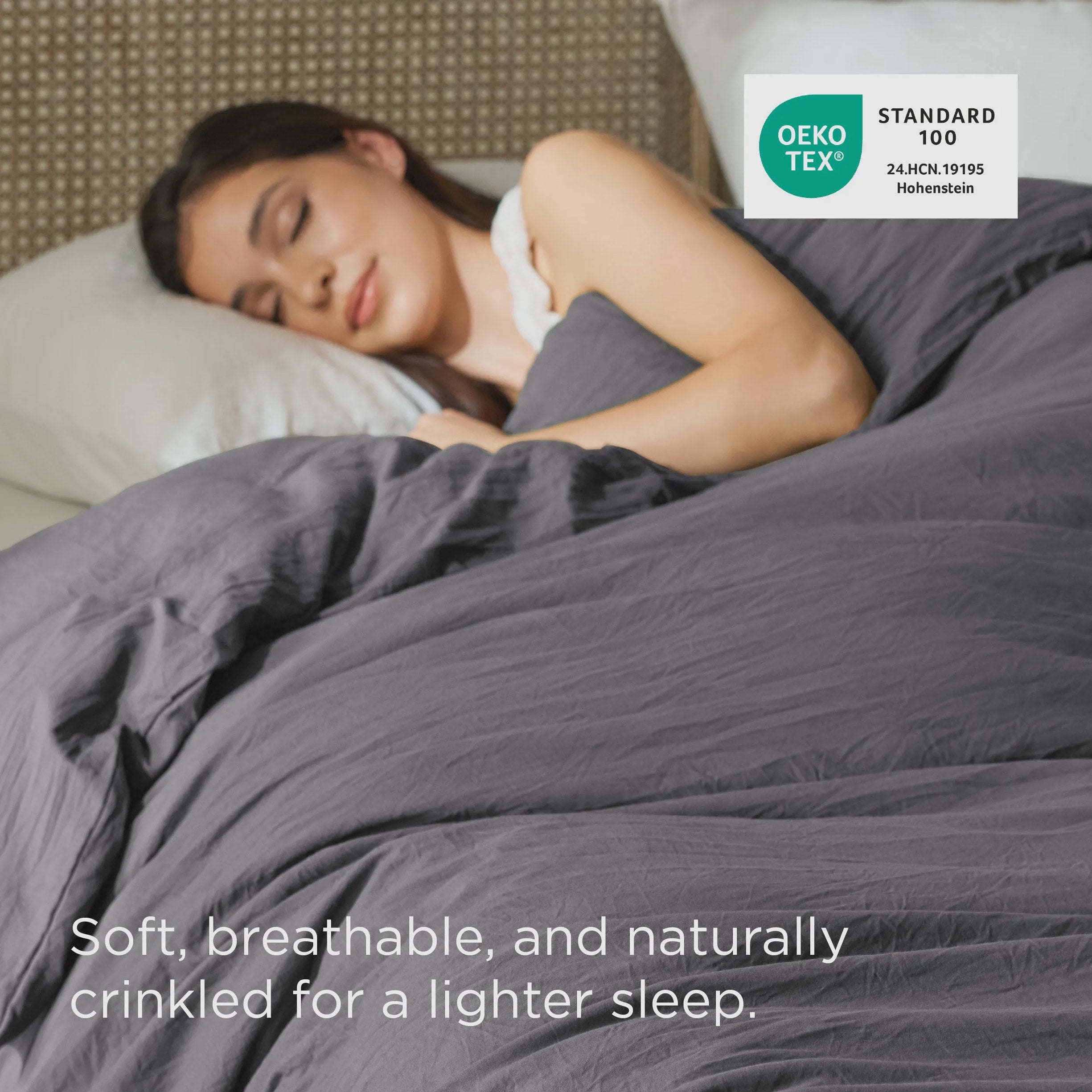 Prewashed Microfiber Duvet Cover with Cotton-Like Feel