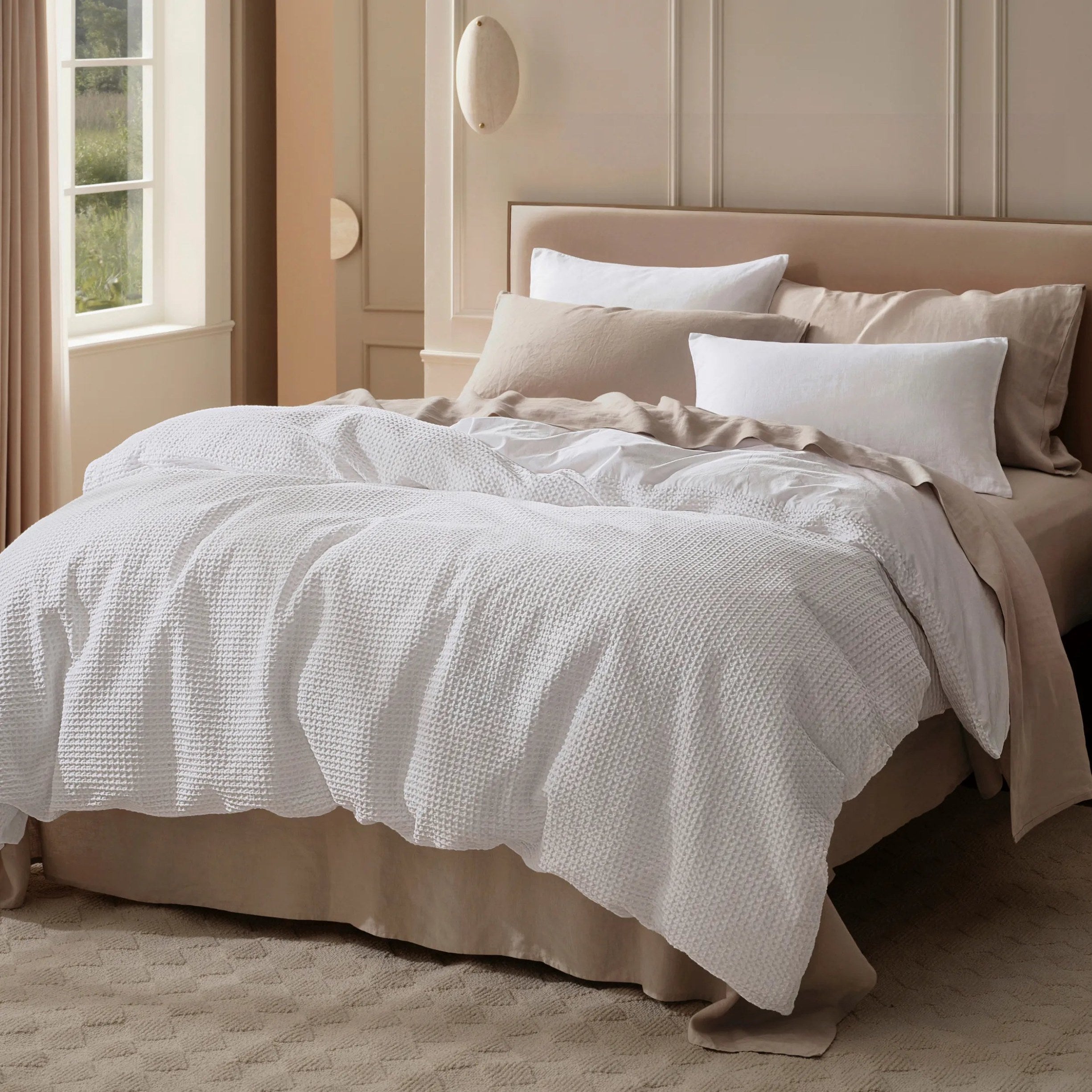 PureWoven™ Cotton Waffle Weave Duvet Cover