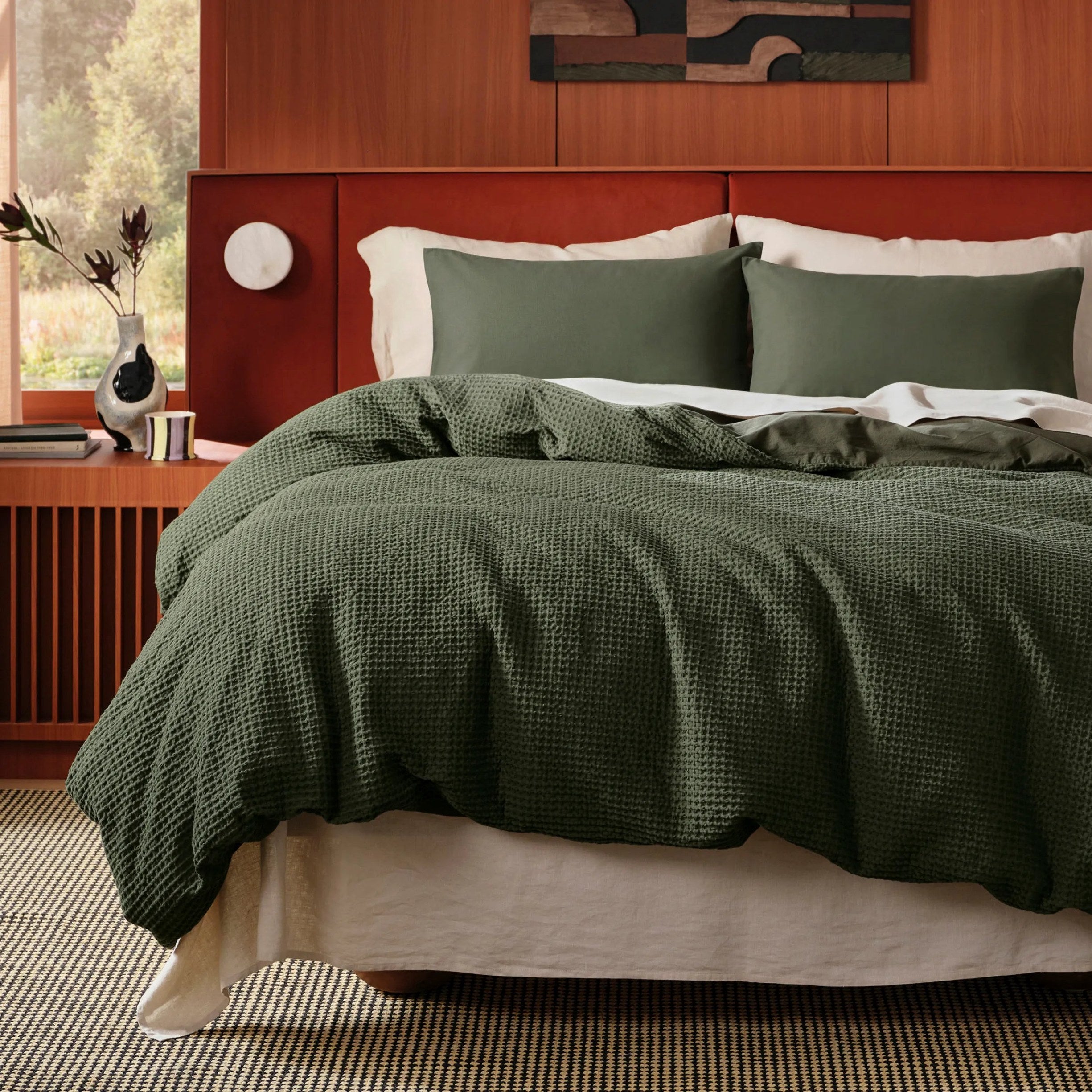 PureWoven™ Cotton Waffle Weave Duvet Cover