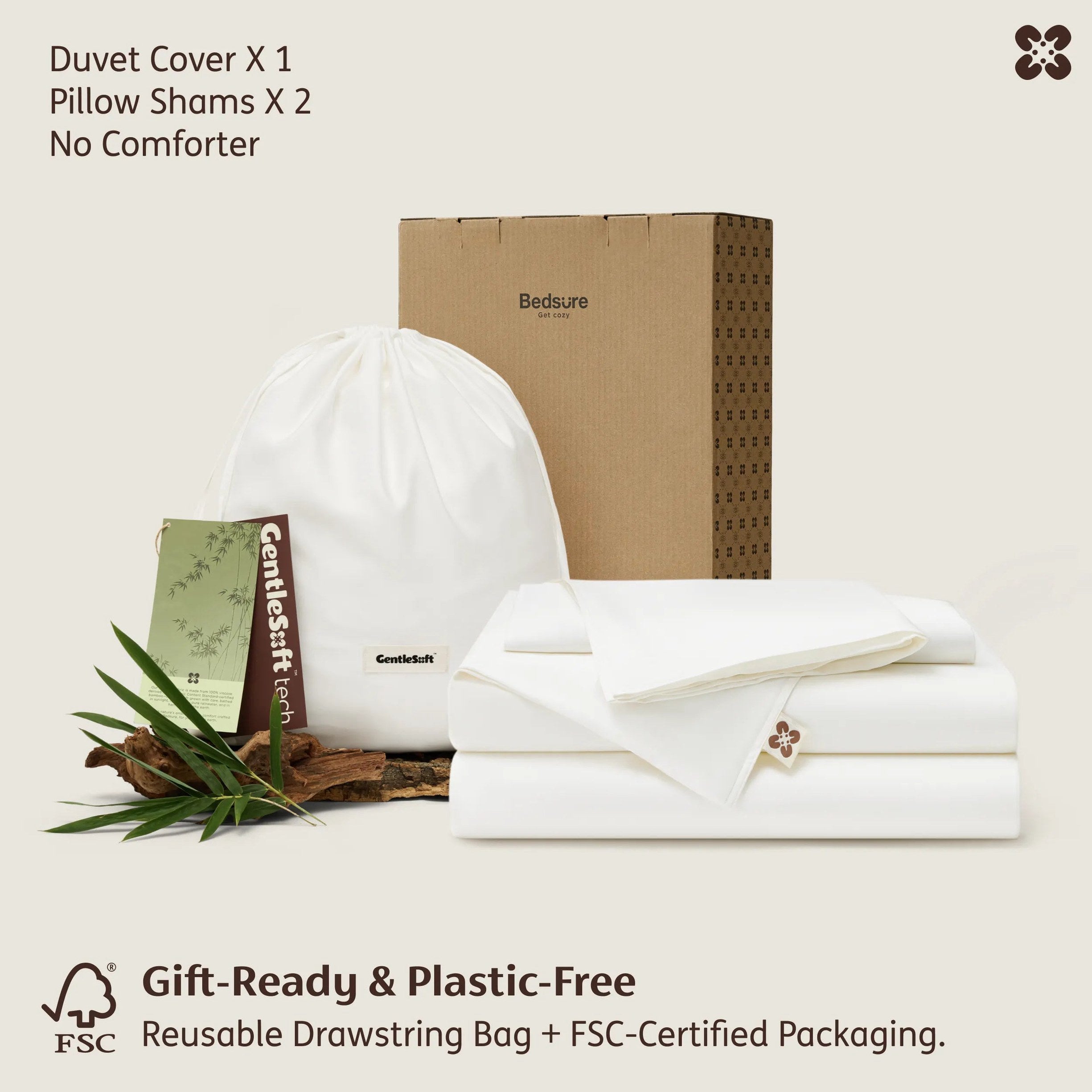 PureWoven™ Organic Bamboo Viscose Duvet Cover Set