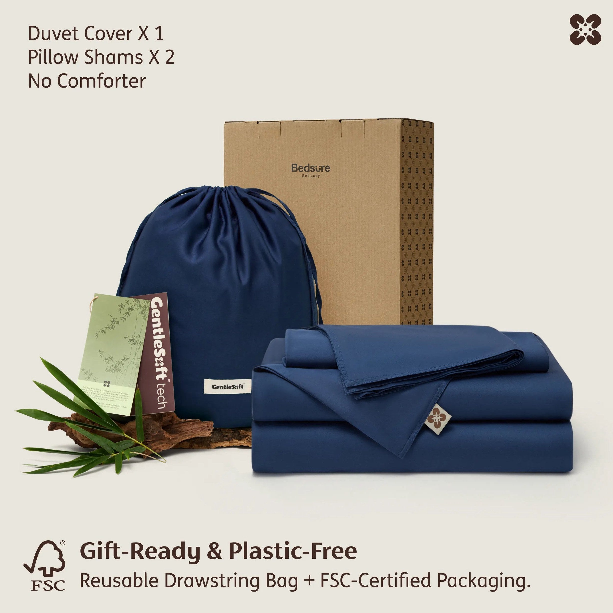 PureWoven™ Organic Bamboo Viscose Duvet Cover Set