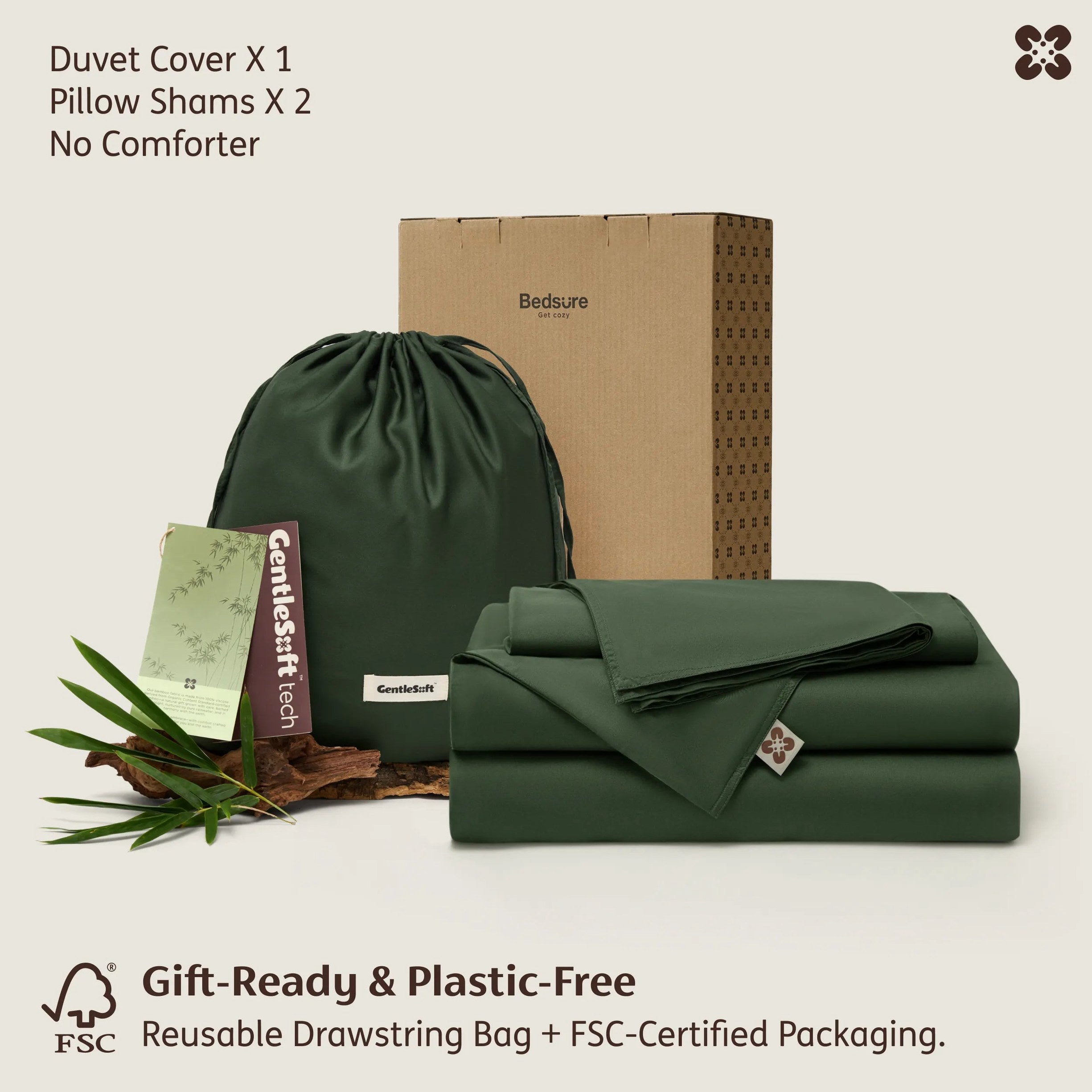 PureWoven™ Organic Bamboo Viscose Duvet Cover Set