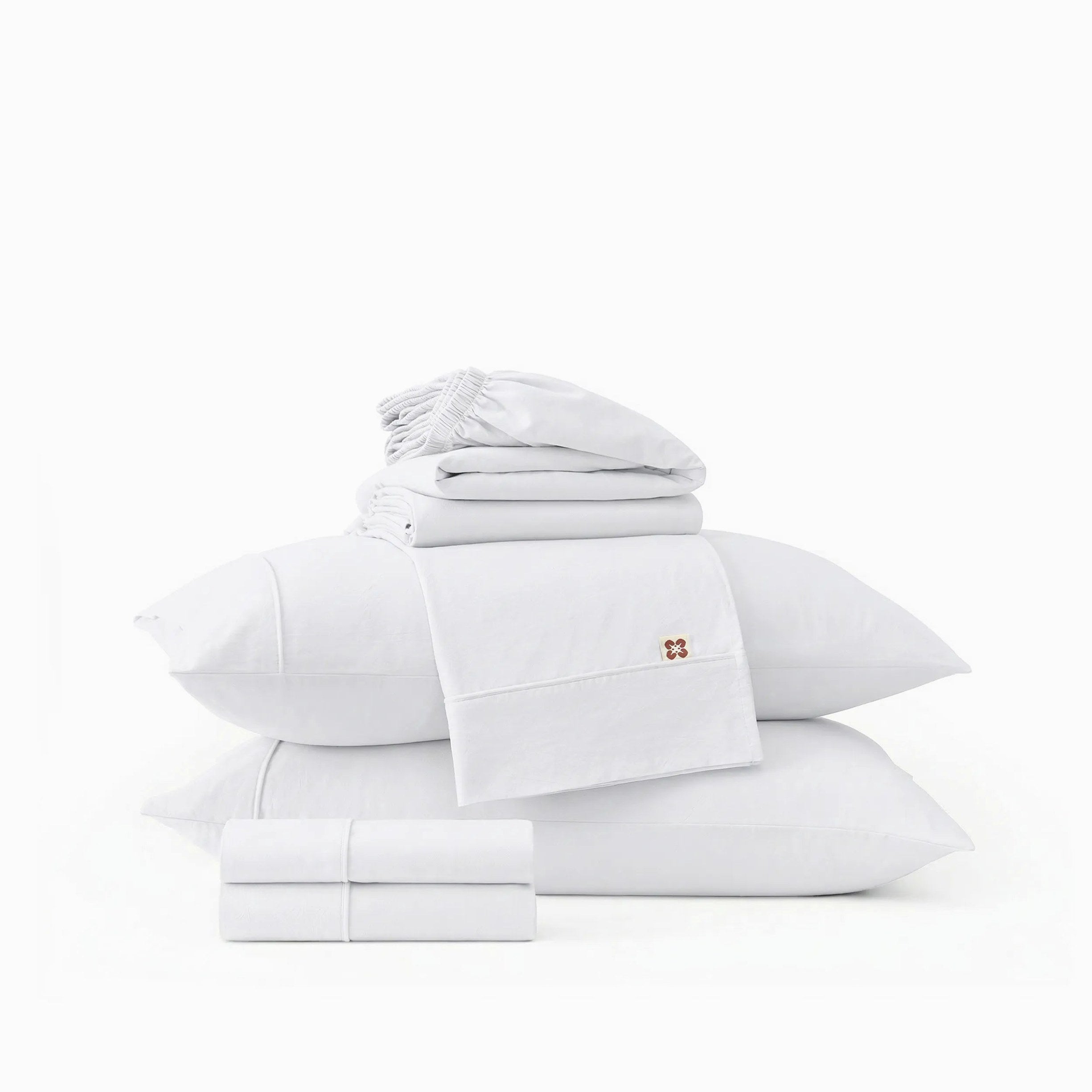 PureWoven™ 6-Piece Washed Cotton Sheet Set