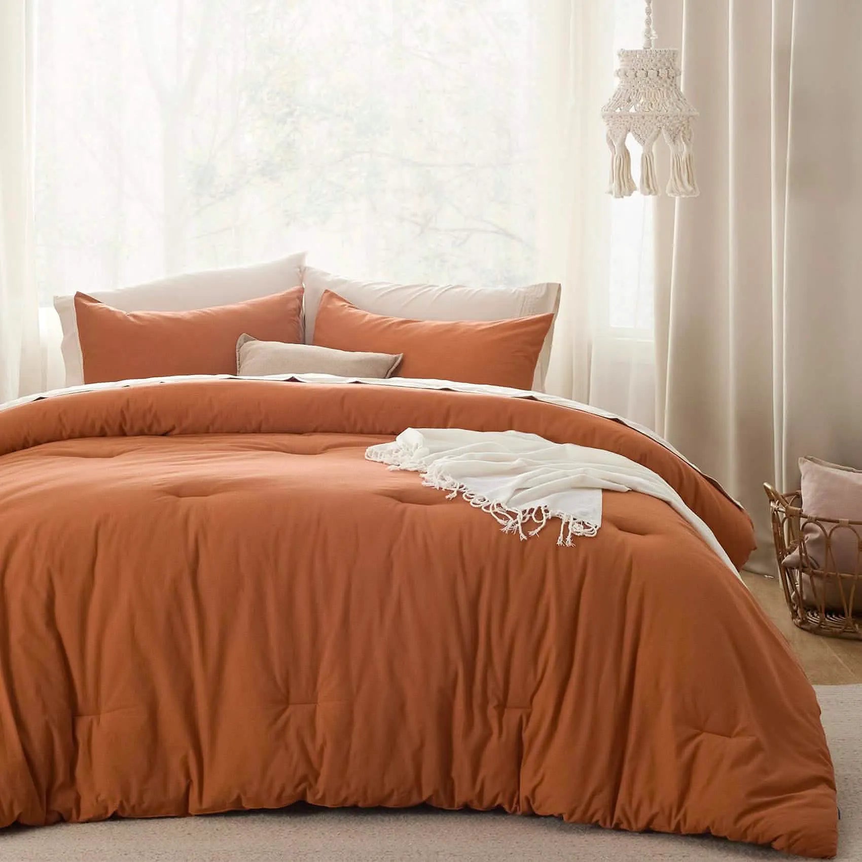 Prewashed Cotton Comforter Set