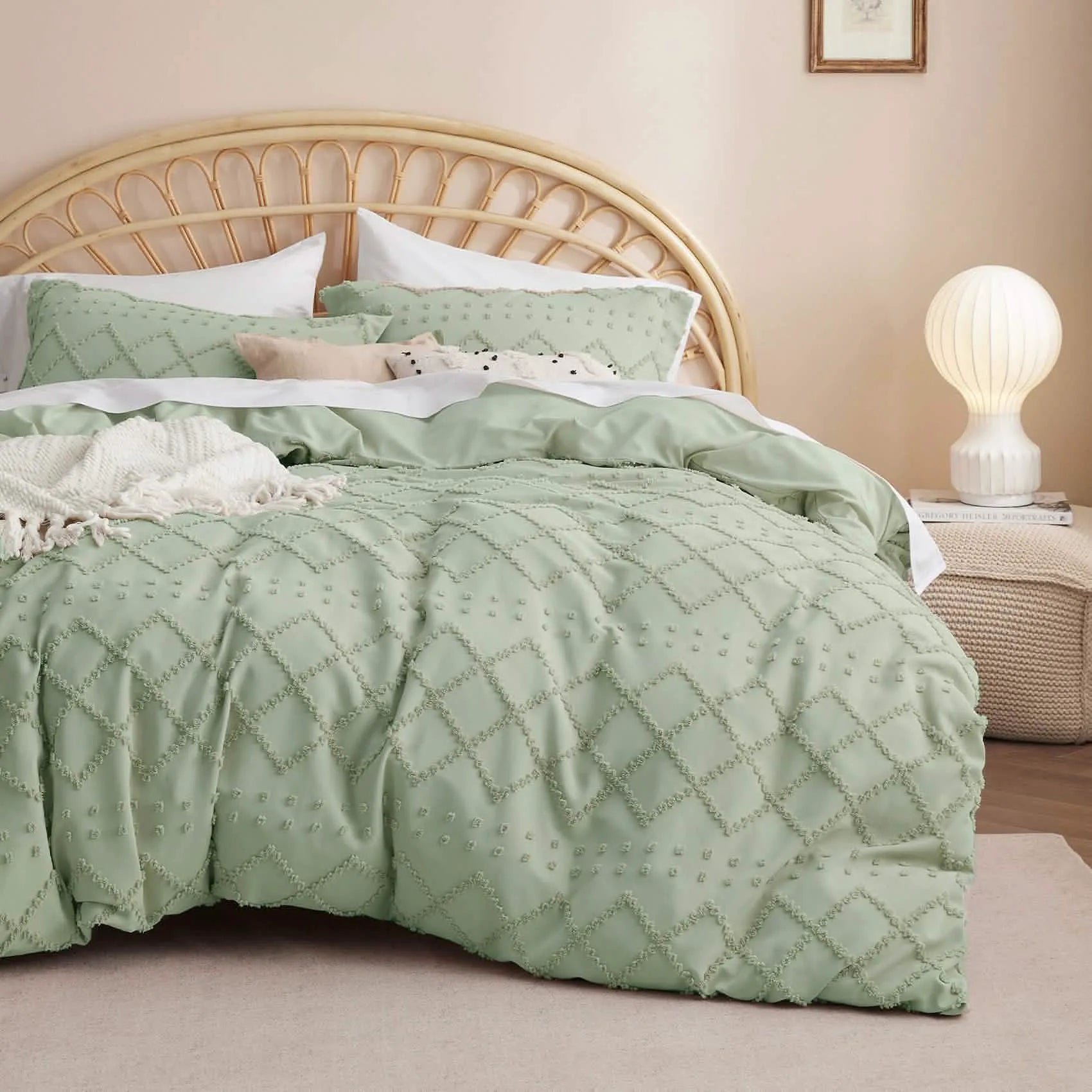 Boho Embroidery Duvet Cover Set
