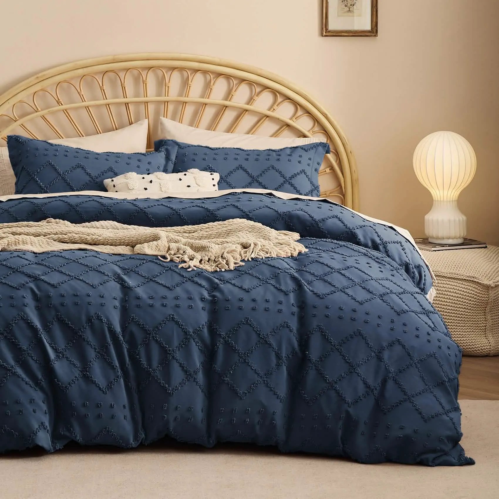 Boho Embroidery Duvet Cover Set