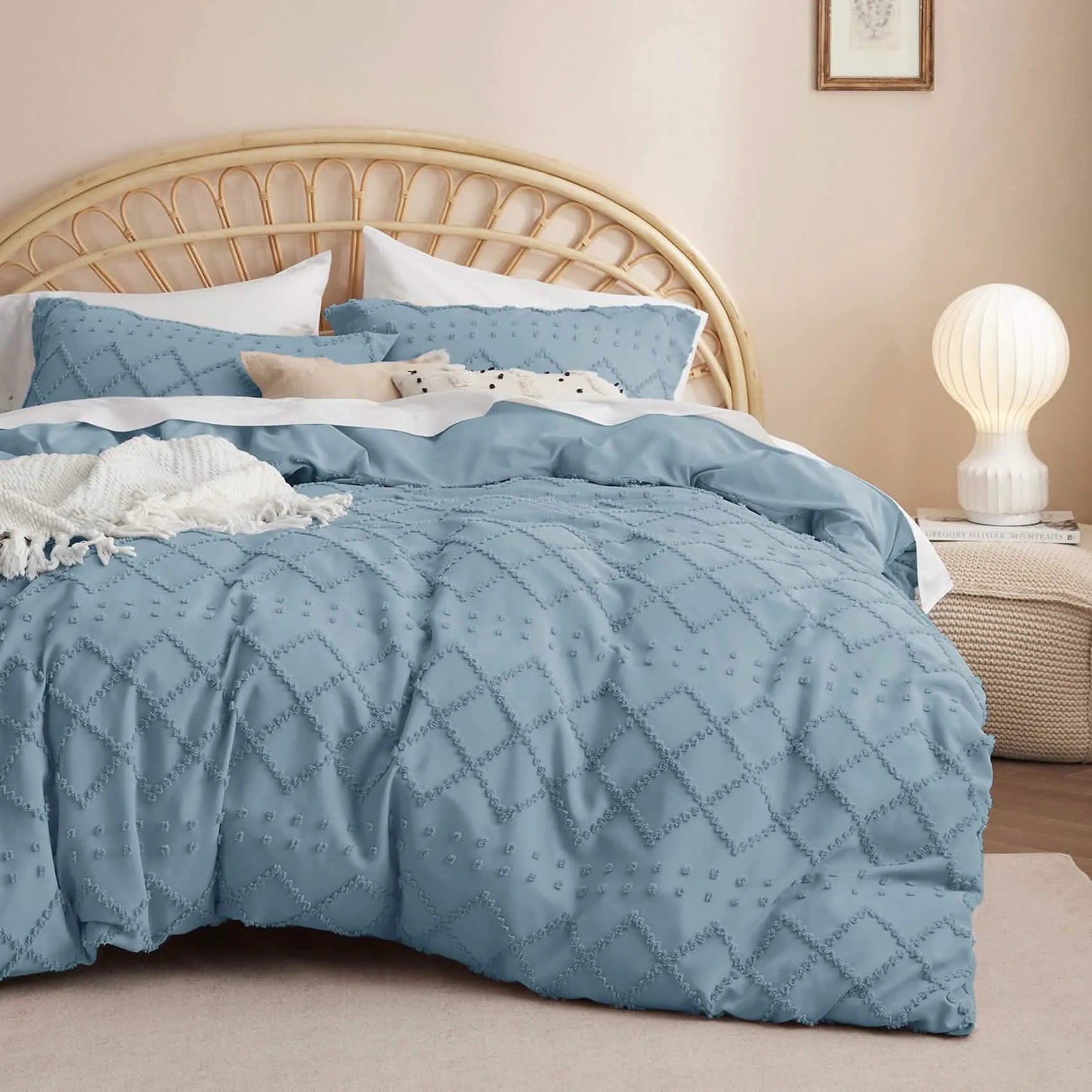 Boho Embroidery Duvet Cover Set