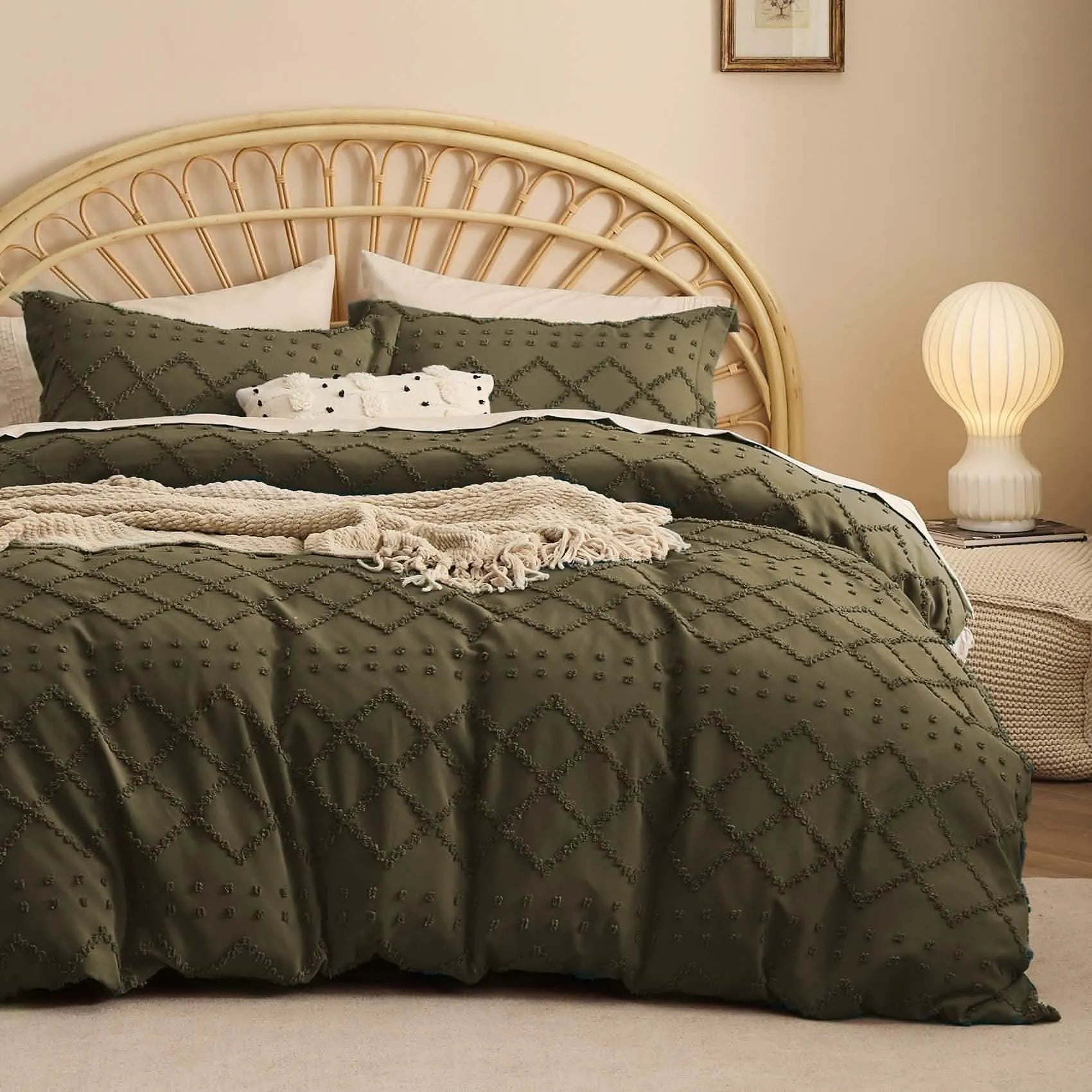 Boho Embroidery Duvet Cover Set