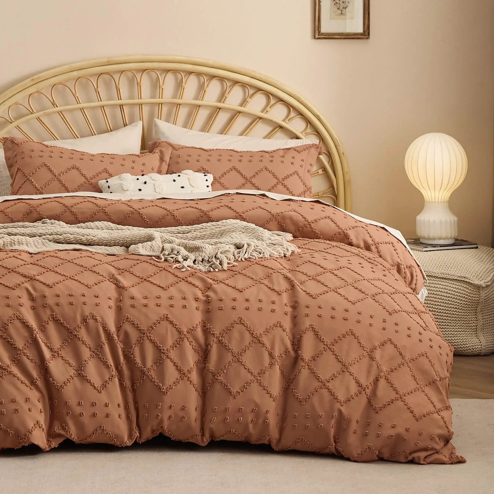 Boho Embroidery Duvet Cover Set