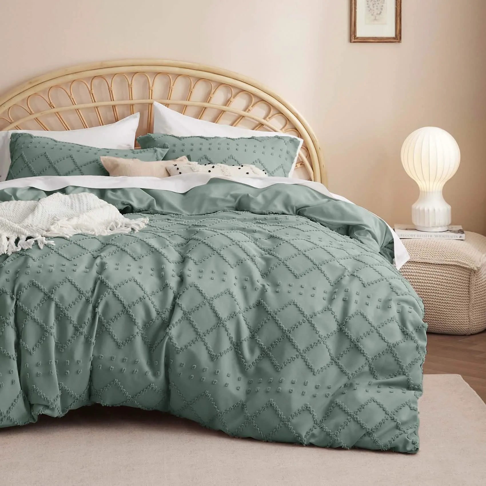 Boho Embroidery Duvet Cover Set