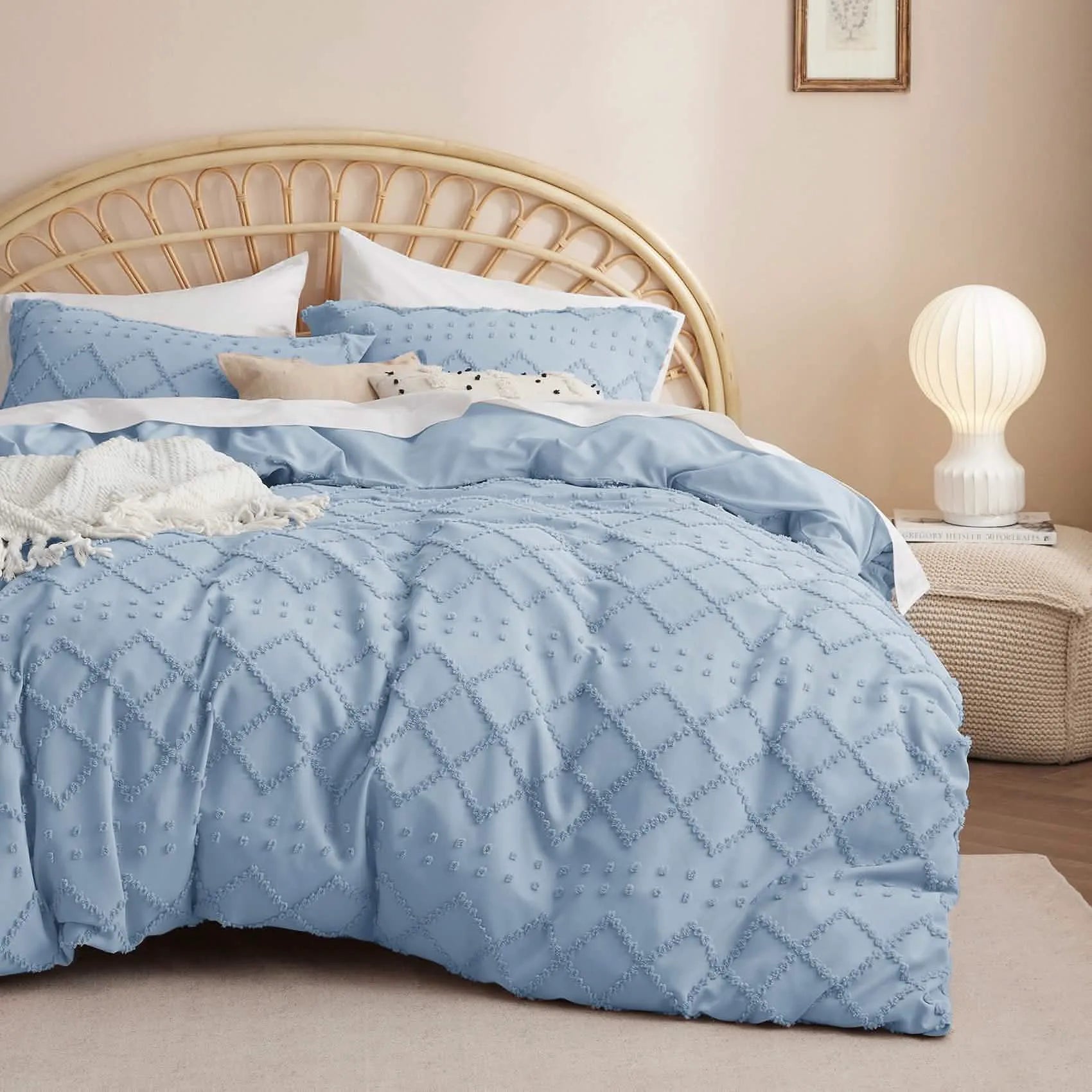 Boho Embroidery Duvet Cover Set