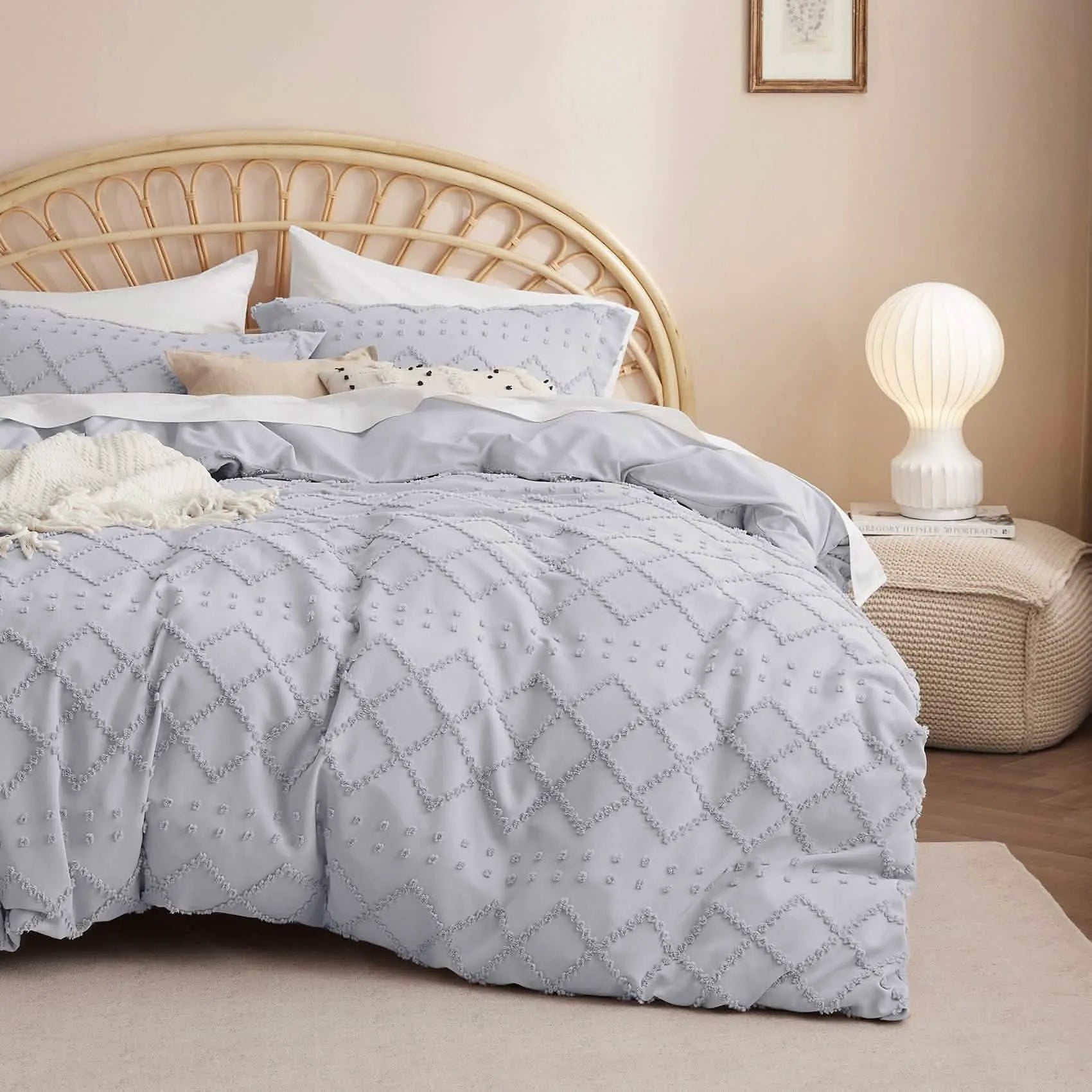 Boho Embroidery Duvet Cover Set