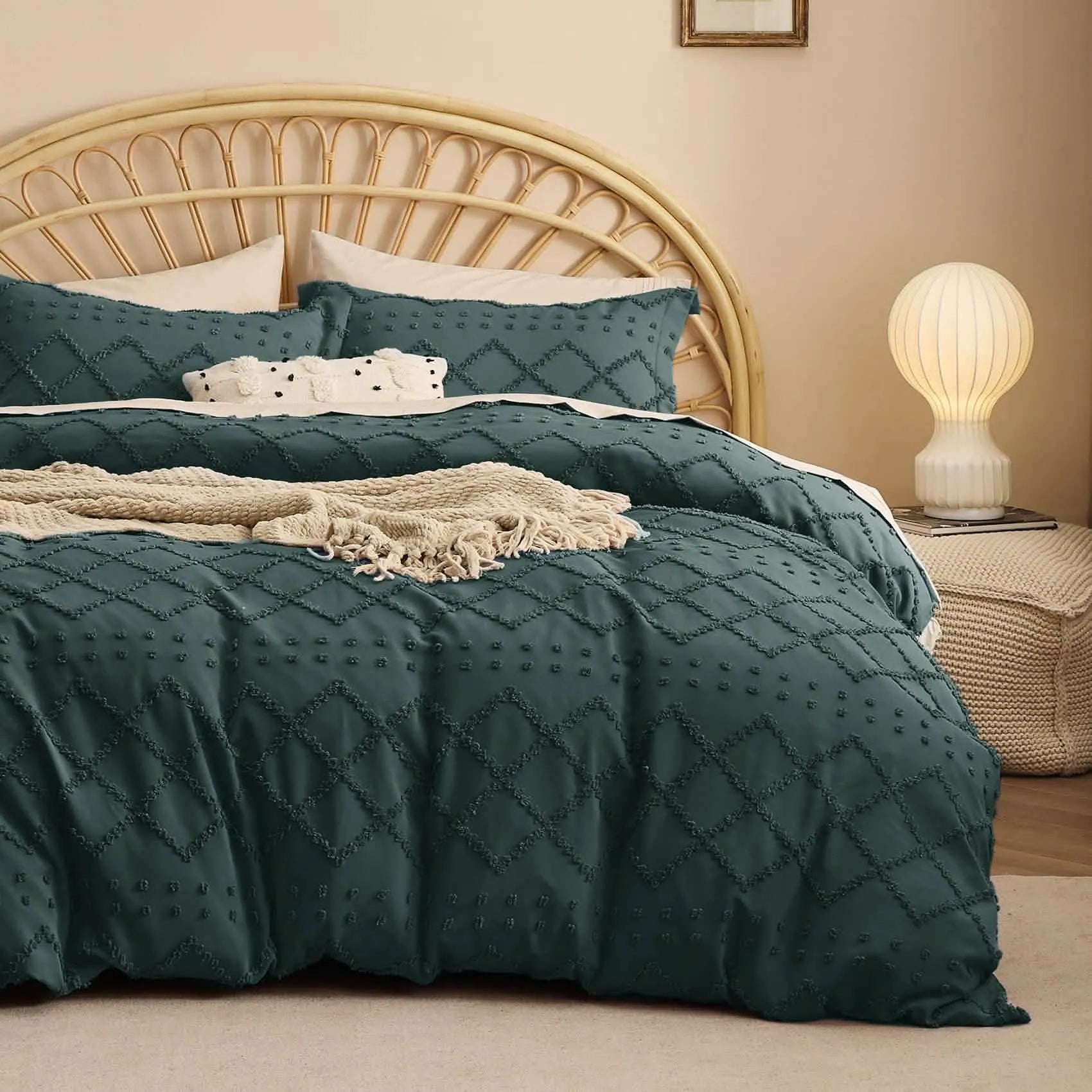 Boho Embroidery Duvet Cover Set