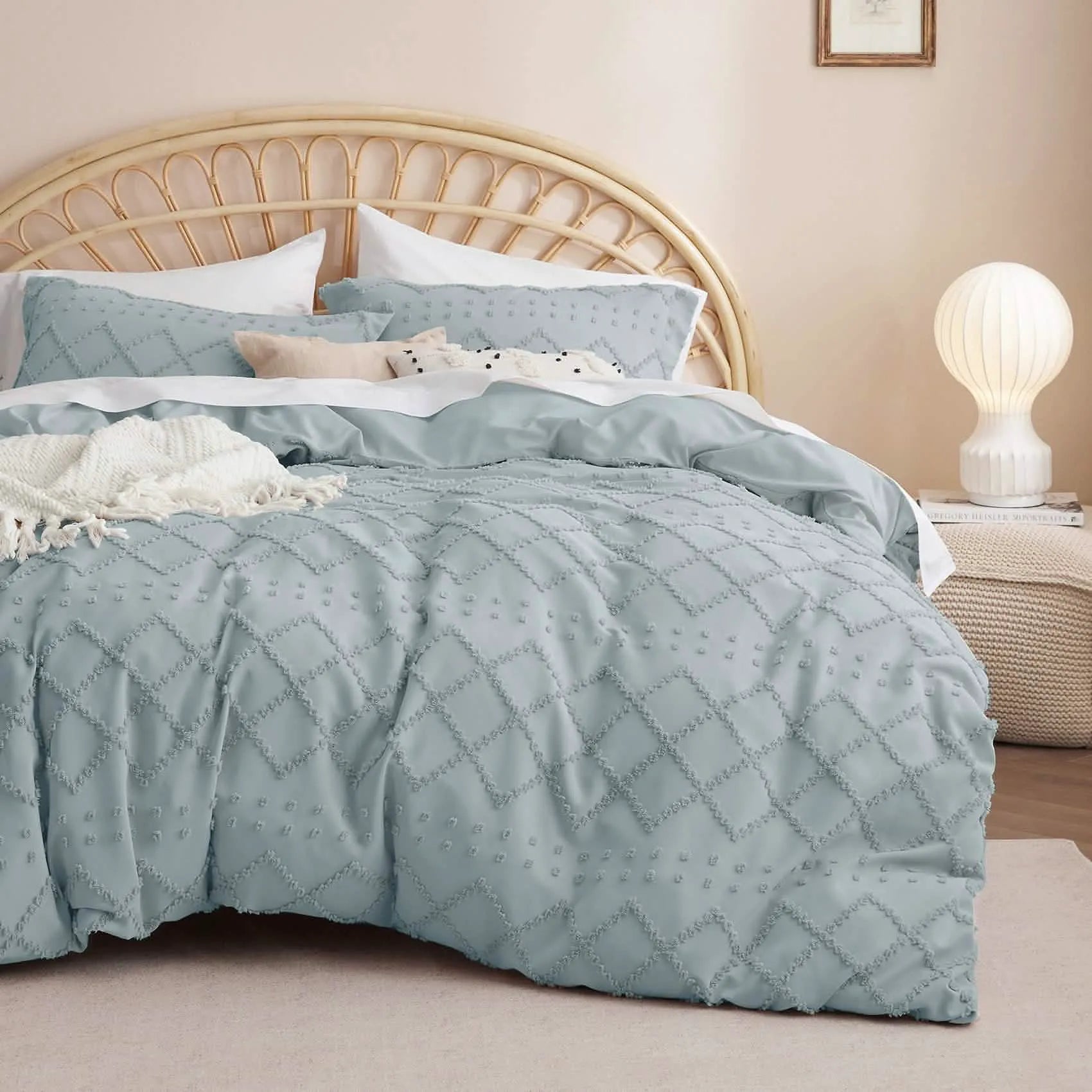 Boho Embroidery Duvet Cover Set