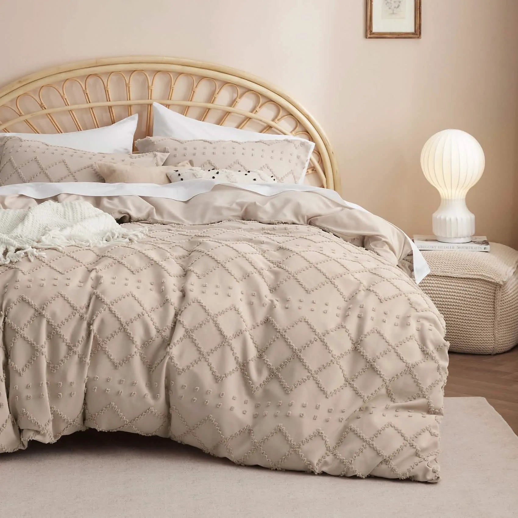 Boho Embroidery Duvet Cover Set