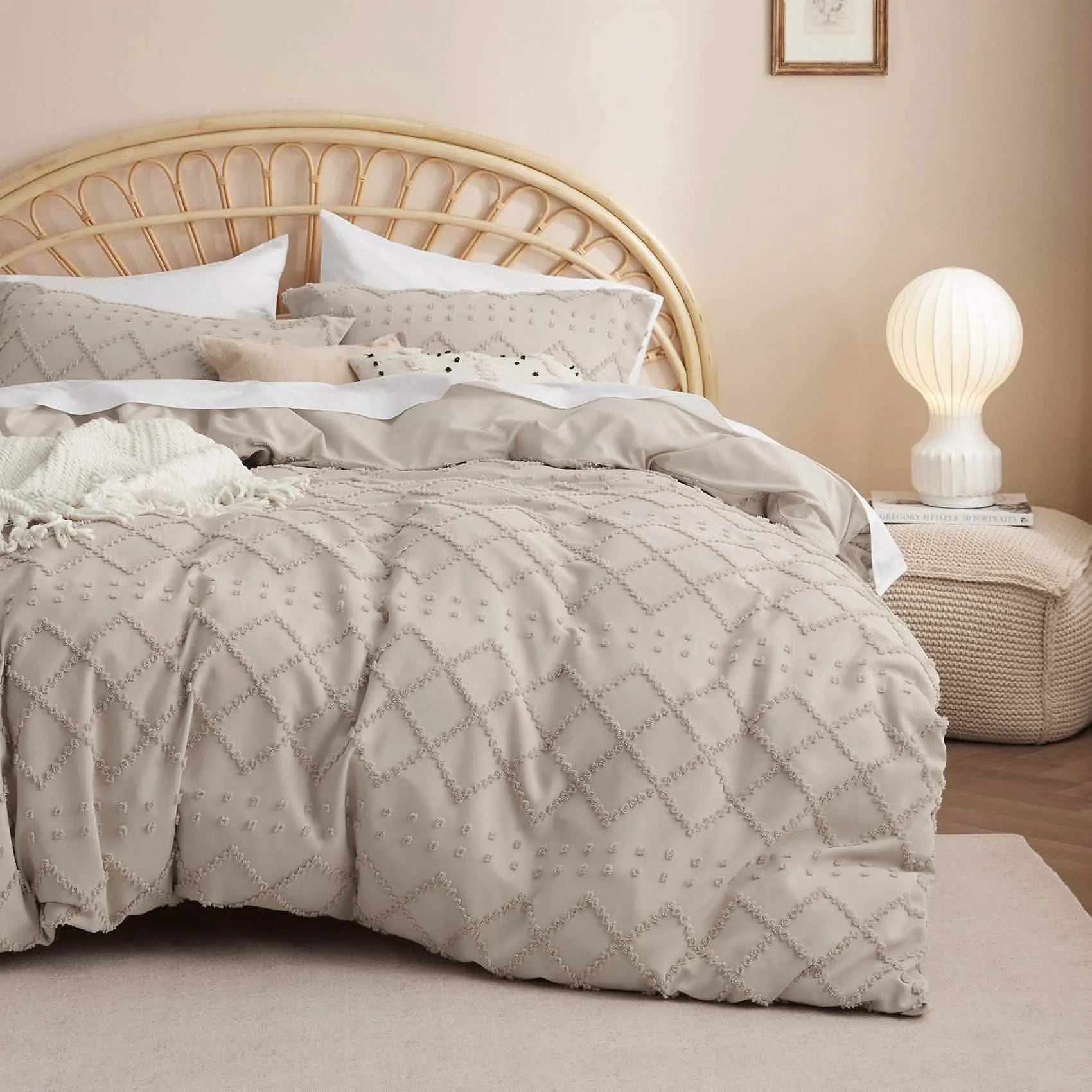 Boho Embroidery Duvet Cover Set