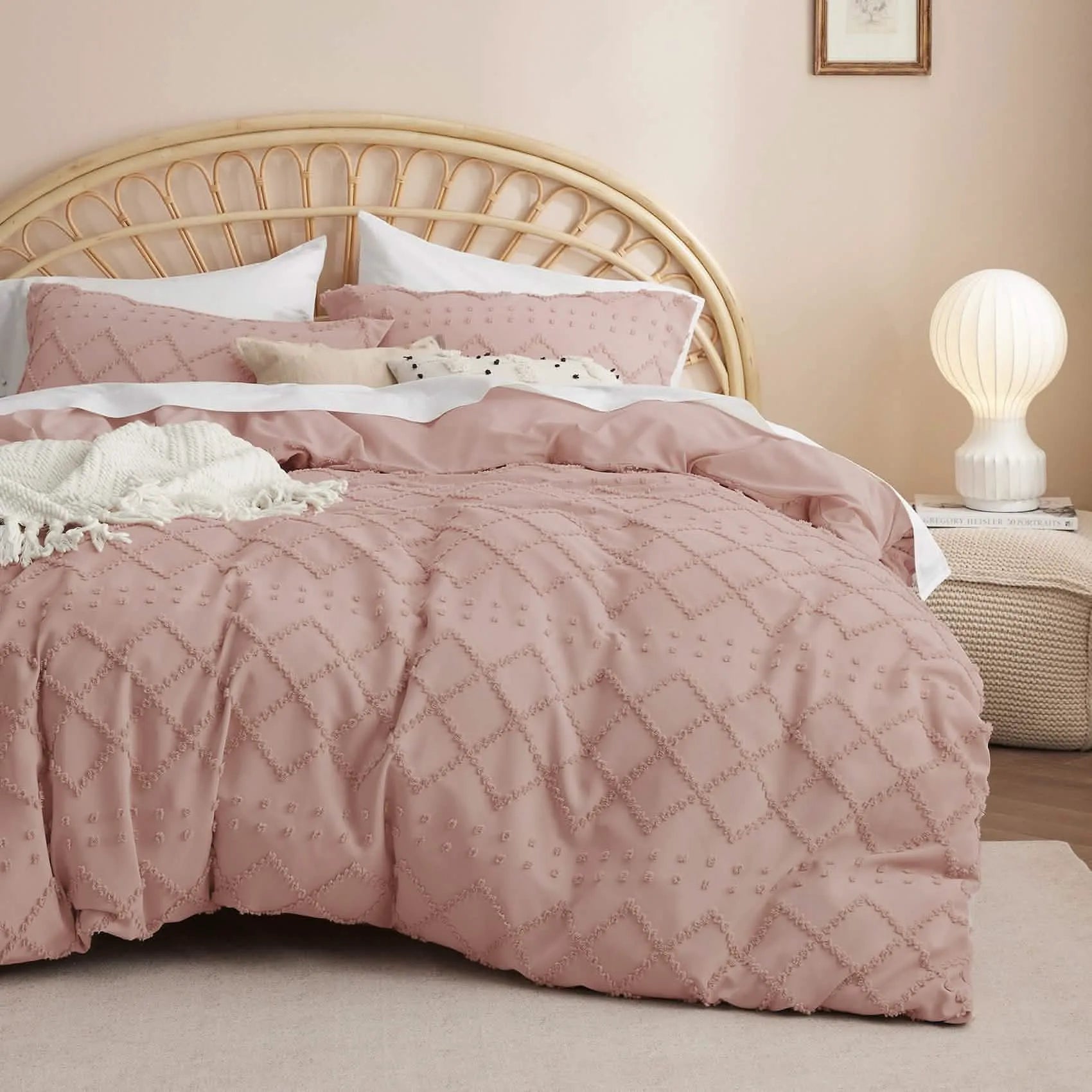 Boho Embroidery Duvet Cover Set