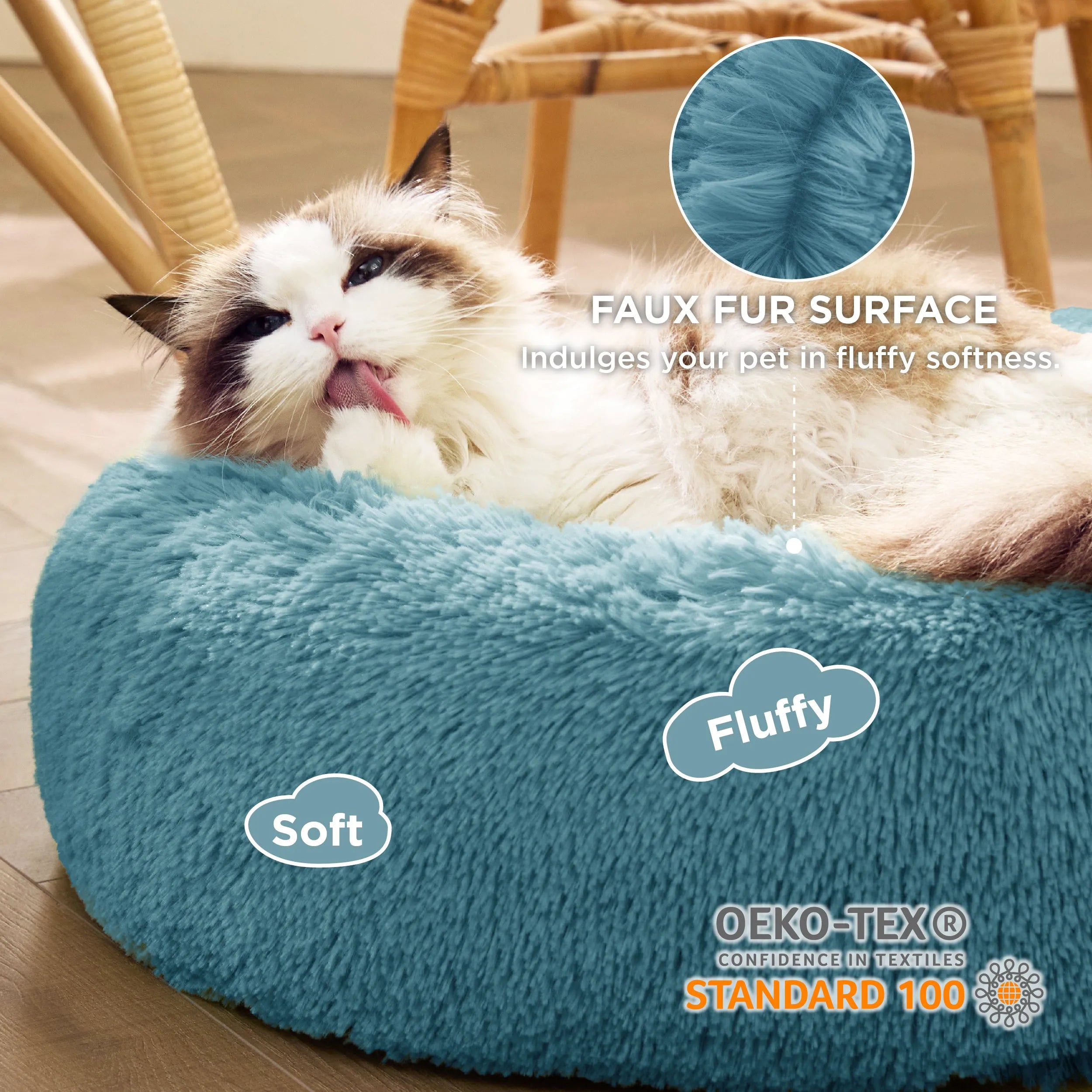 Calming Donut Bed for Pets