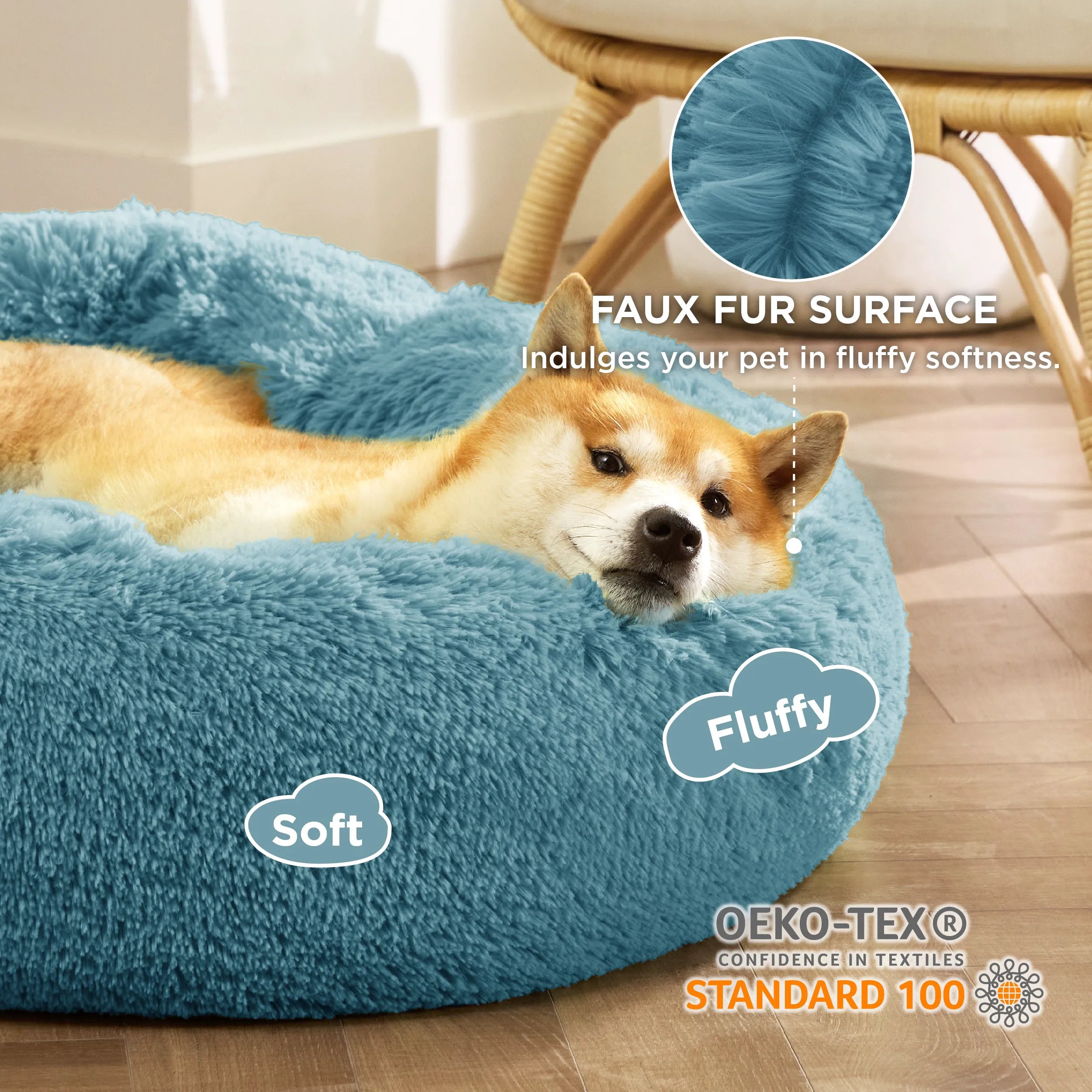 Calming Donut Bed for Pets