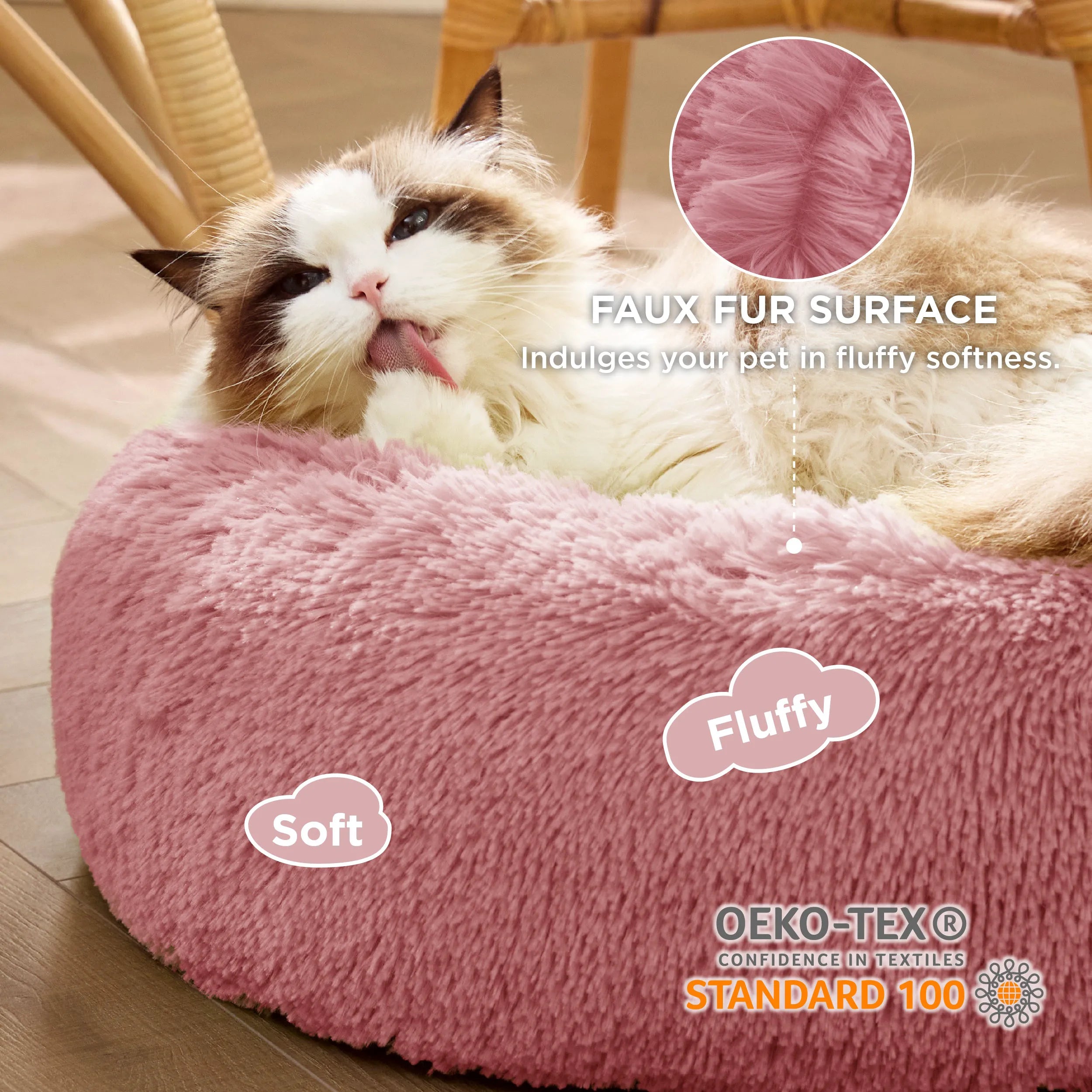Calming Donut Bed for Pets