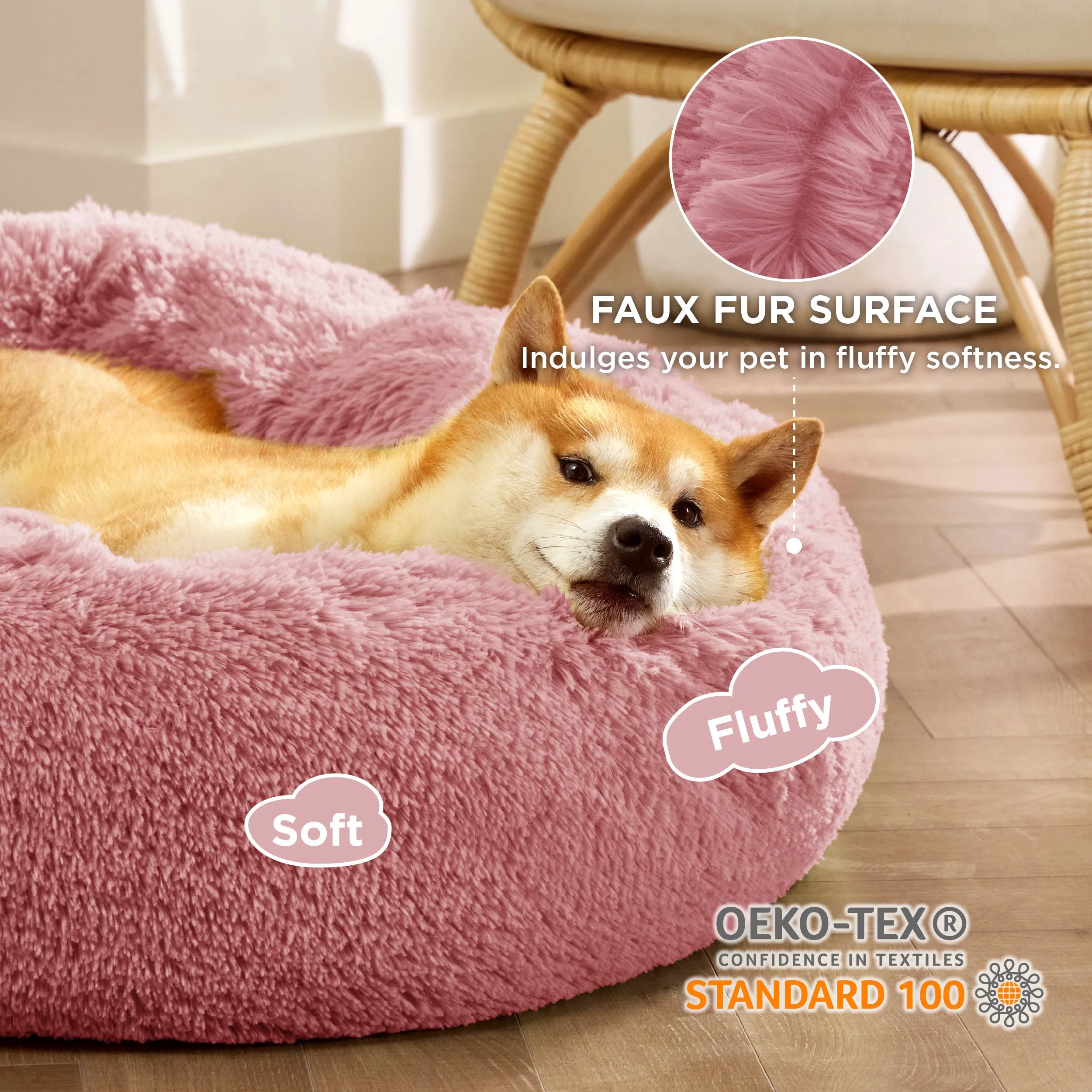 Calming Donut Bed for Pets